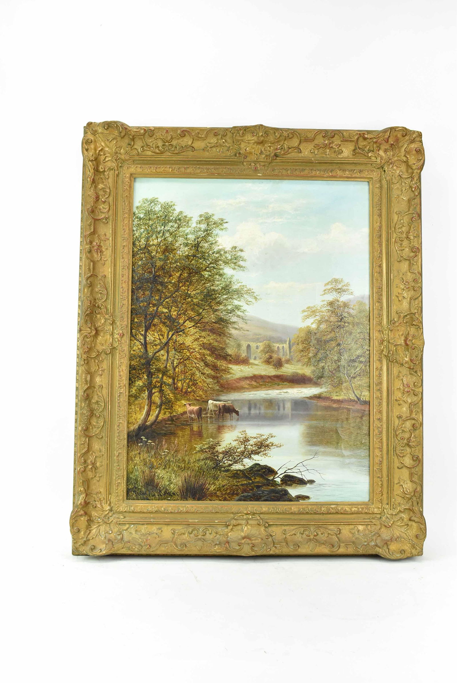 William Mellor Oil on Canvas of Bolton Abbey (1 of 9)