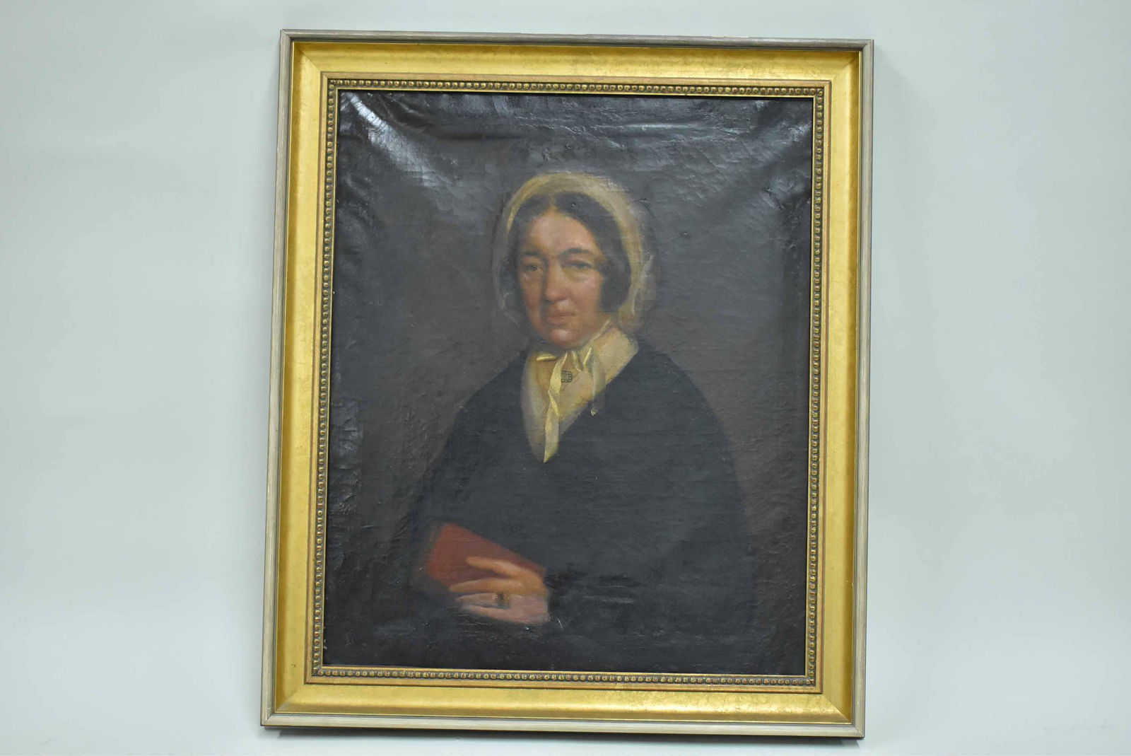 Antique Oil on Canvas Portrait of Woman (1 of 7)