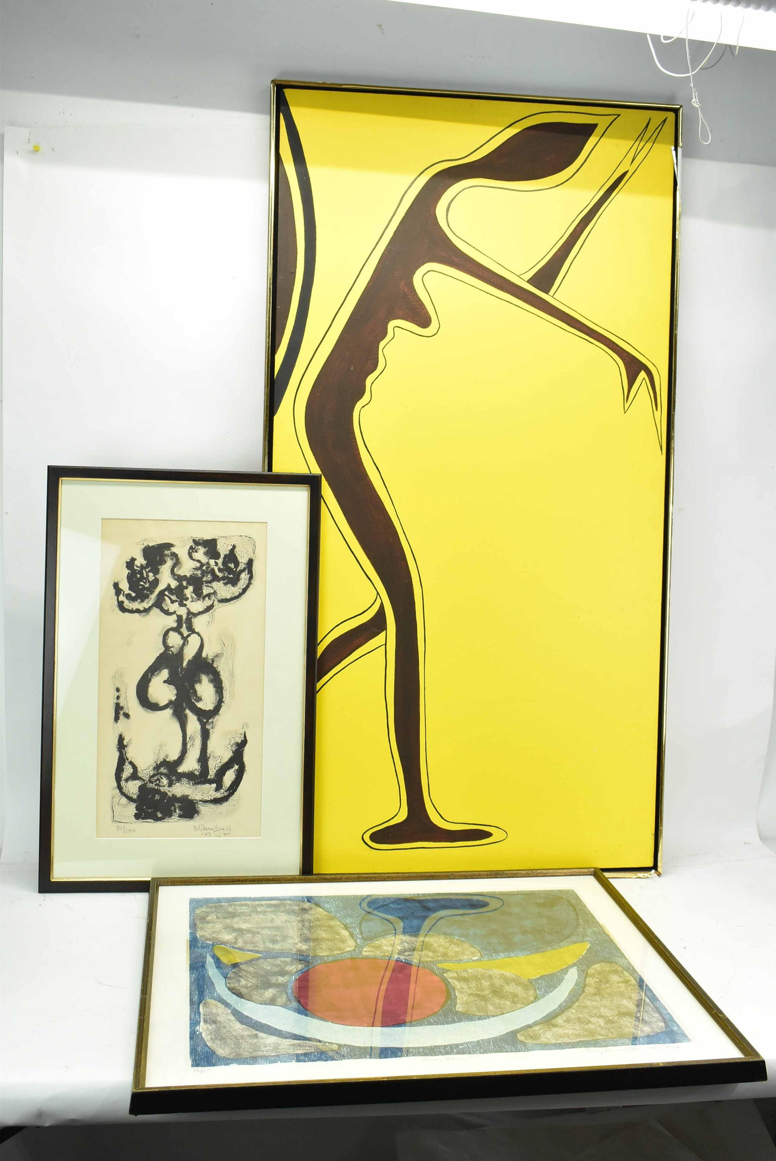 Chaim Gross Limited Edition Lithograph: Chaim Gross Limited Edition Lithograph pencil signed lower right and dated '63, numbered lower left 50/100. Together with one Terry Parmelee Limited edition lithograph pencil signed lower right dated 