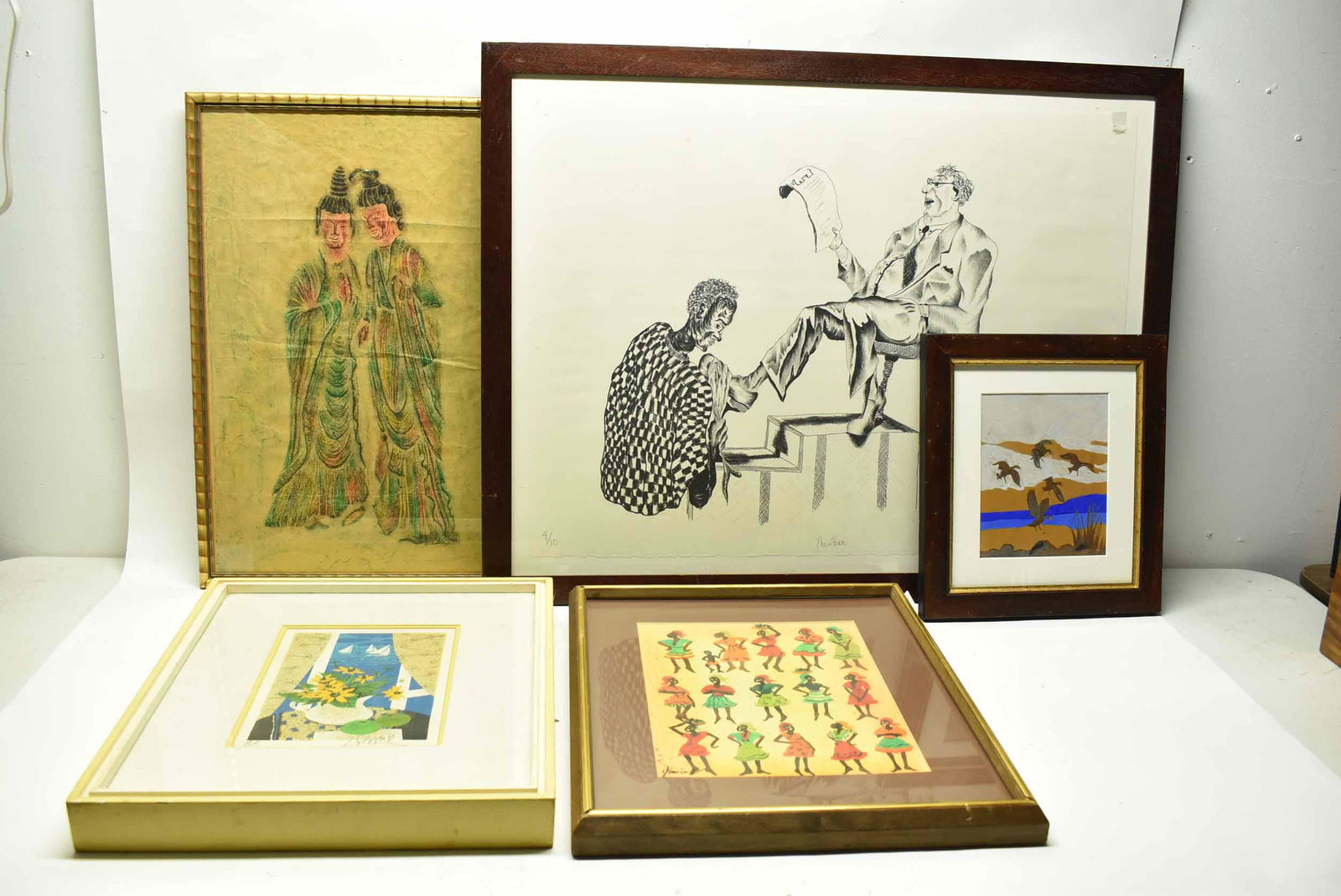 Group of Five Assorted Art Work (1 of 10)