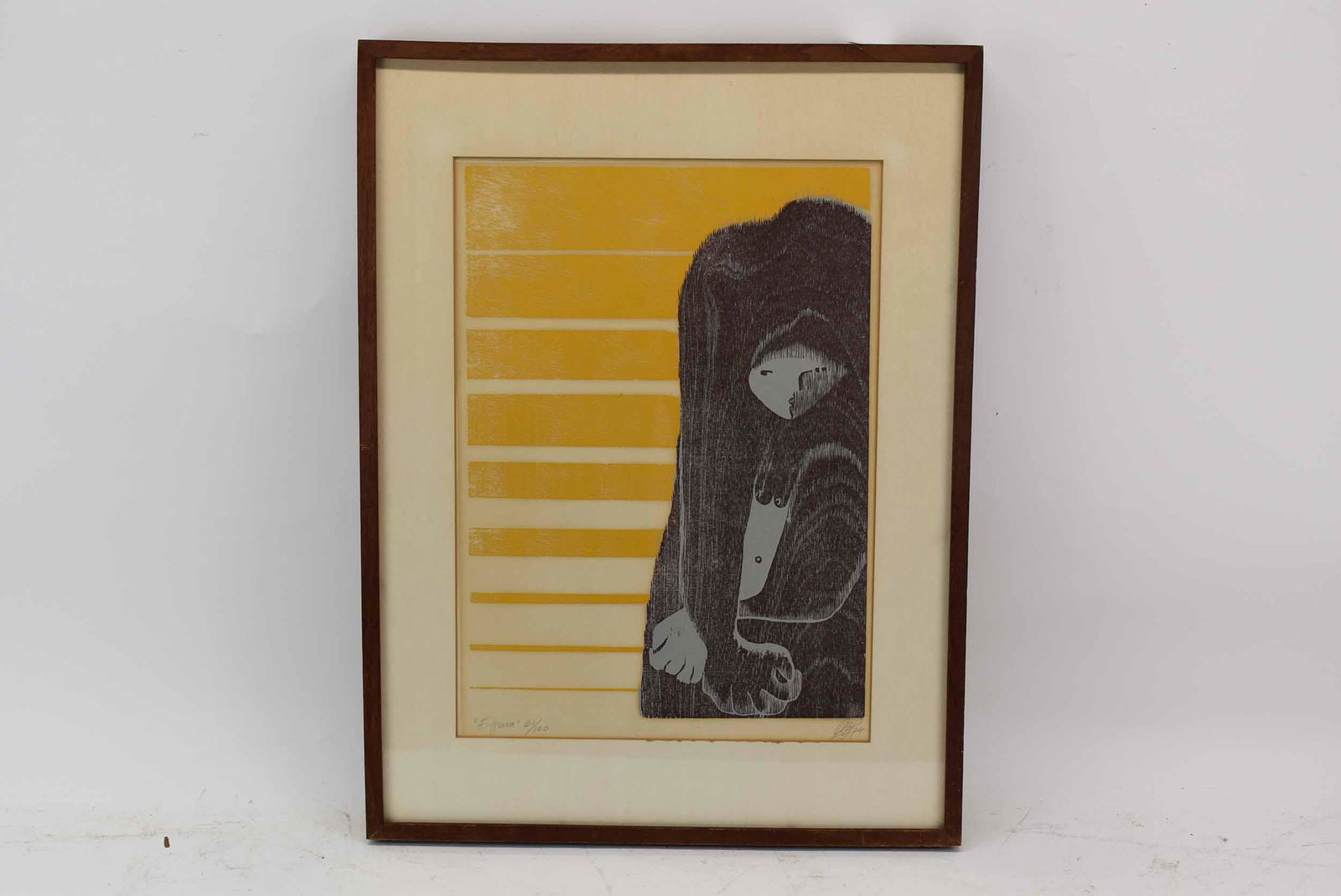 Limited Edition Colored Lithograph Titled Figura (1 of 5)