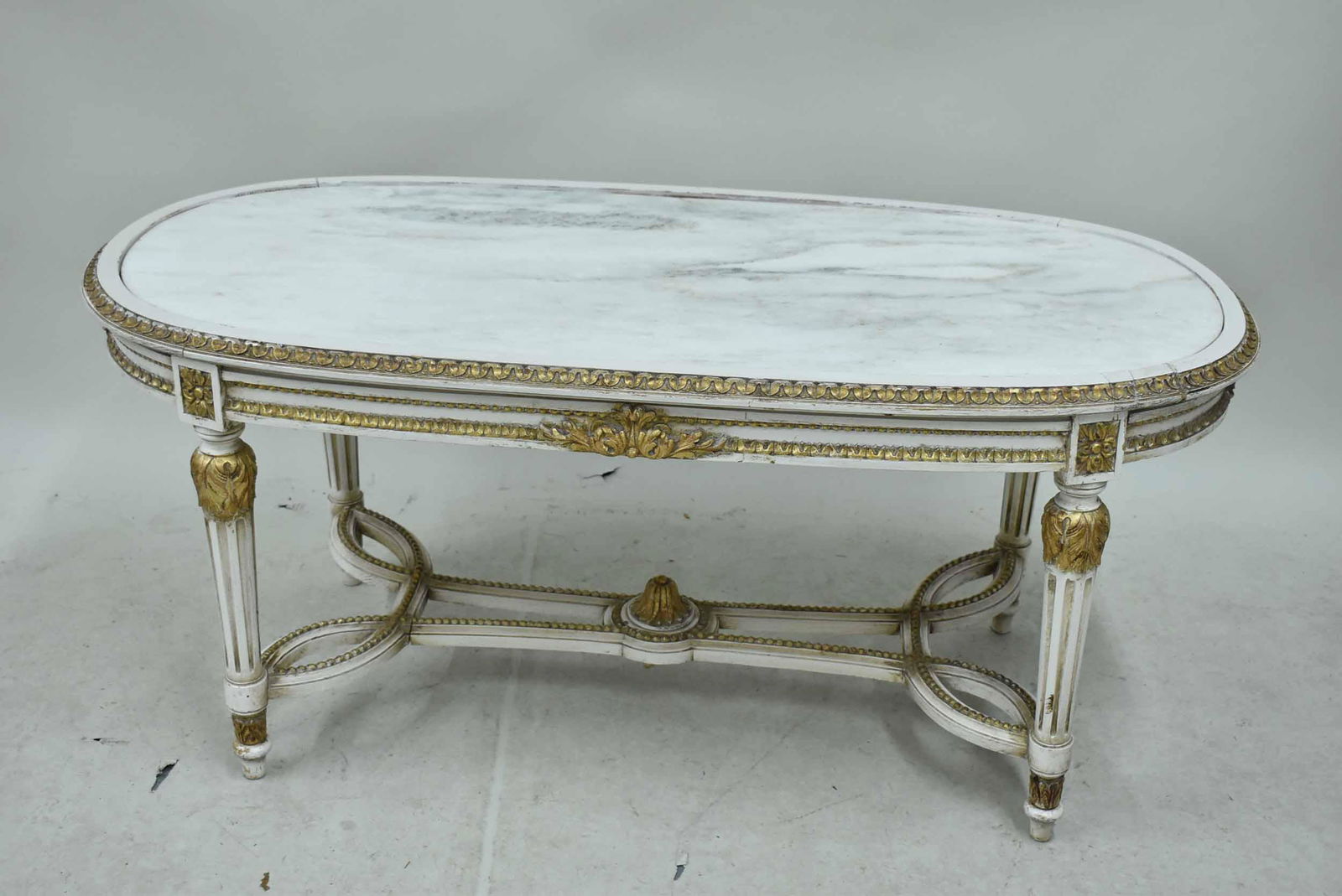 Louis XVI Style Oval Low Table (1 of 8)