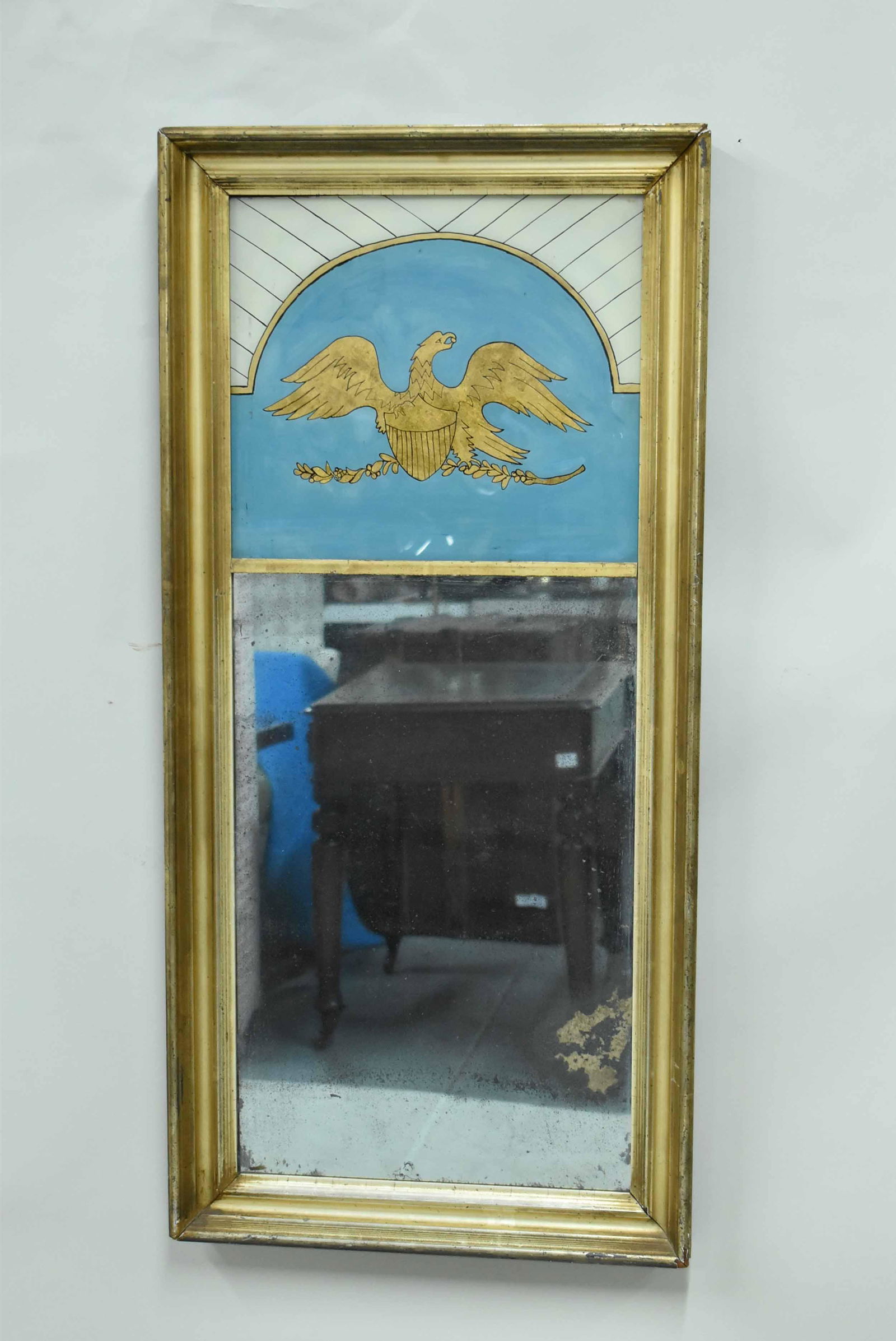 Federal Style Gilt Wood Wall Mirror (1 of 7)