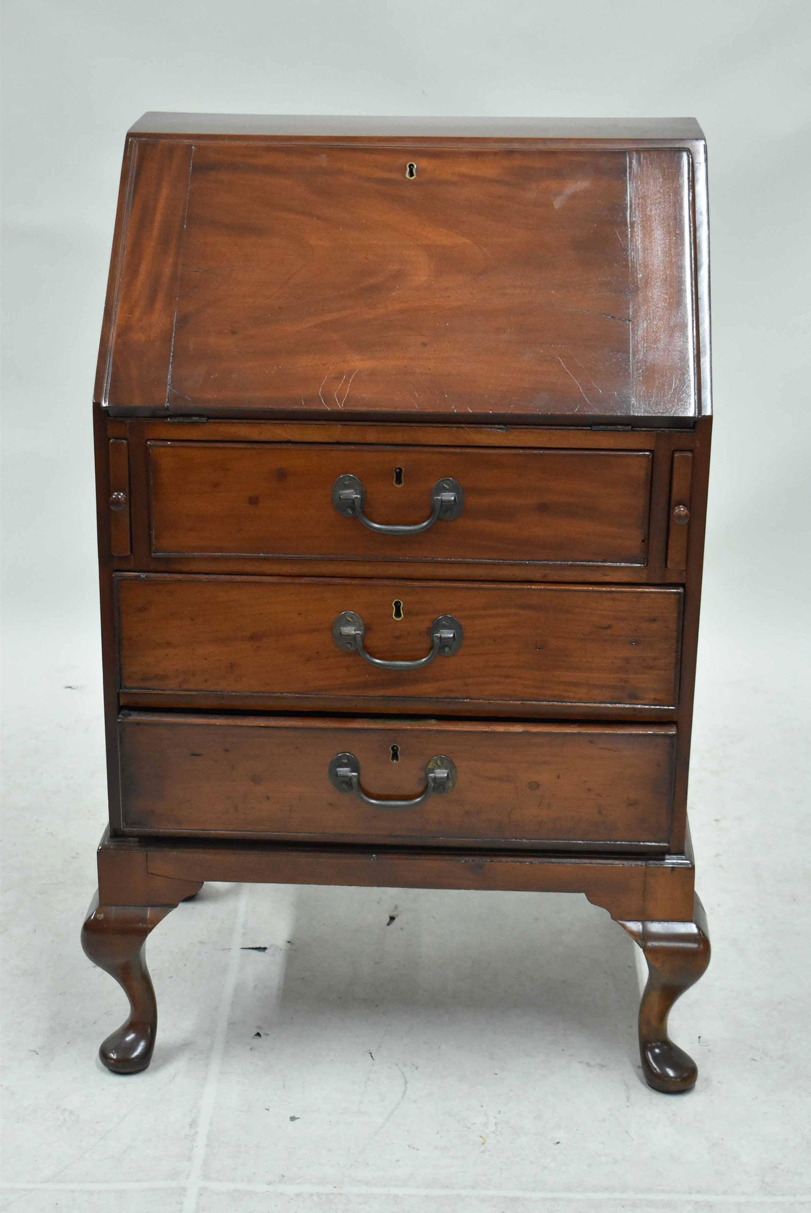 Petite Queen Anne Style Slant Front Desk (1 of 12)