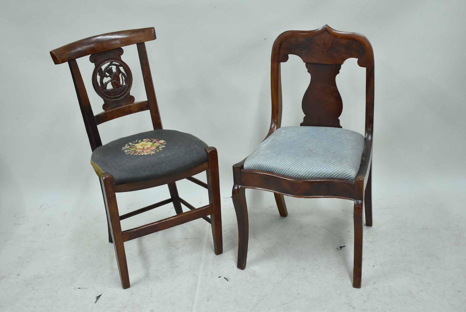 Antique Empire Mahogany Side Chair (1 of 6)