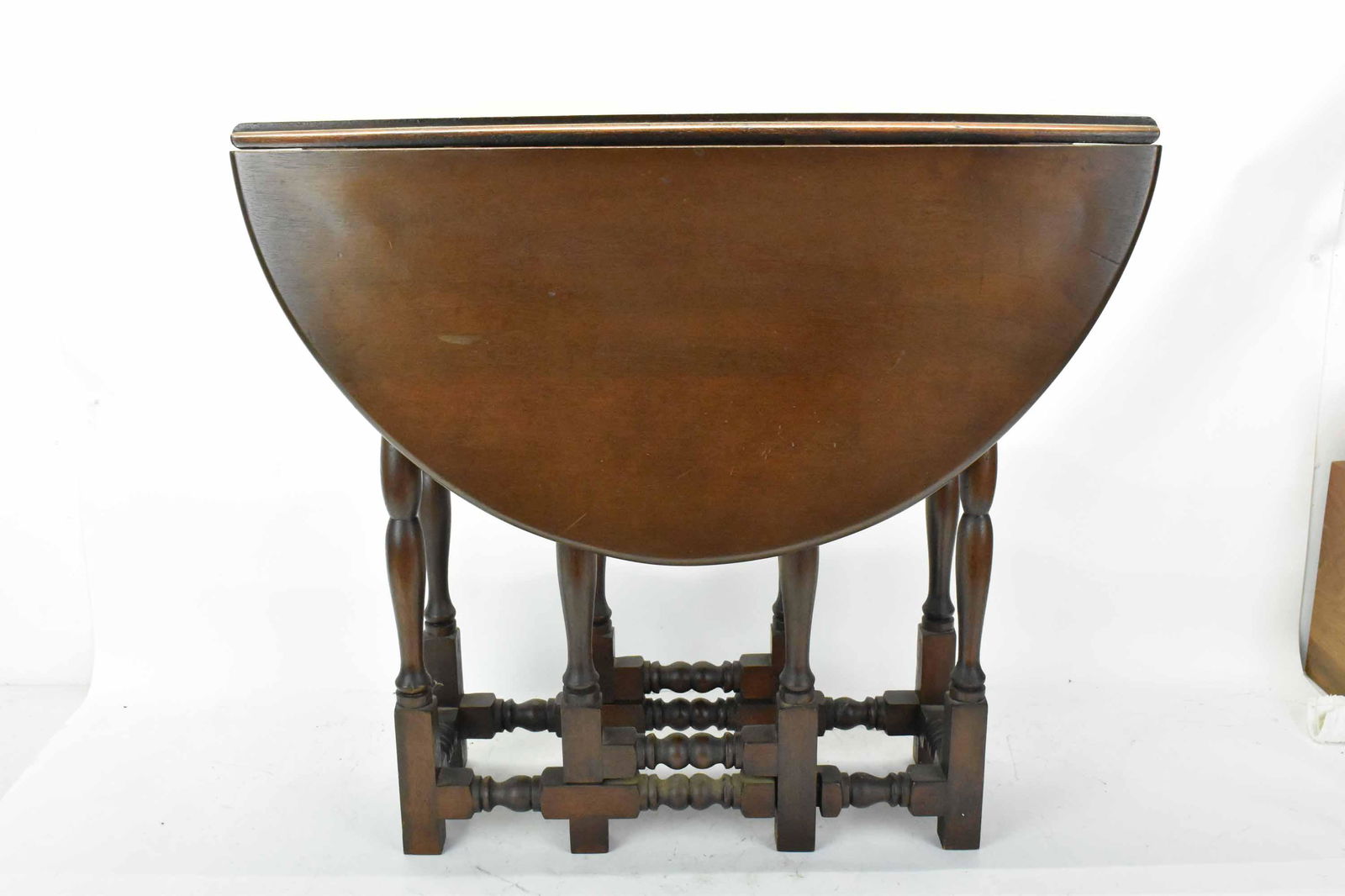 Vintage Walnut Gate Leg Drop Leaf Table (1 of 4)