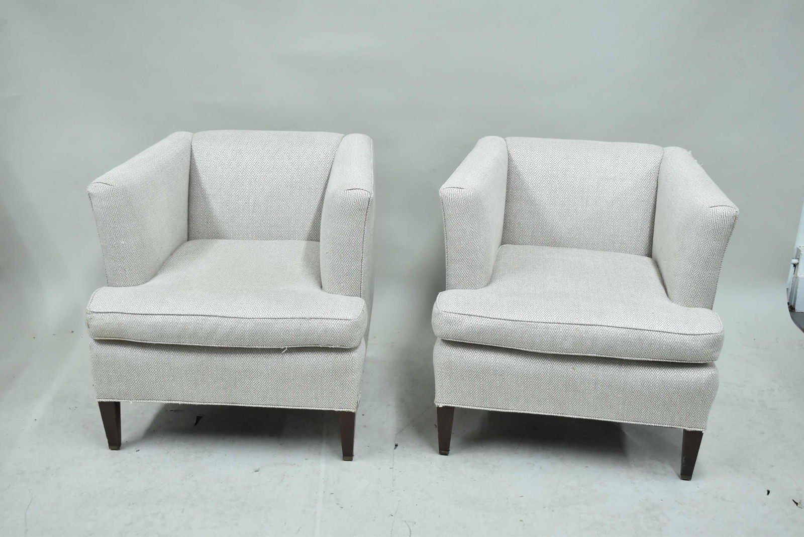 Pair of Modern Upholstered Lounge Chairs (1 of 7)