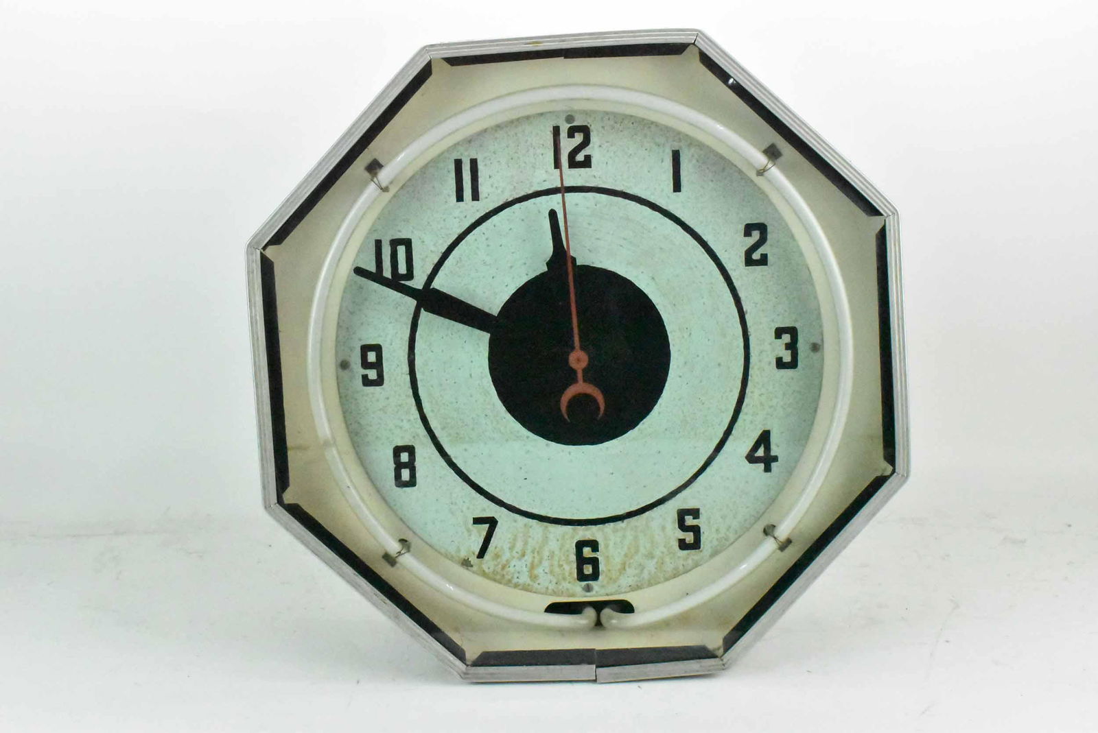 Vintage Neon Octagonal Wall Clock (1 of 7)