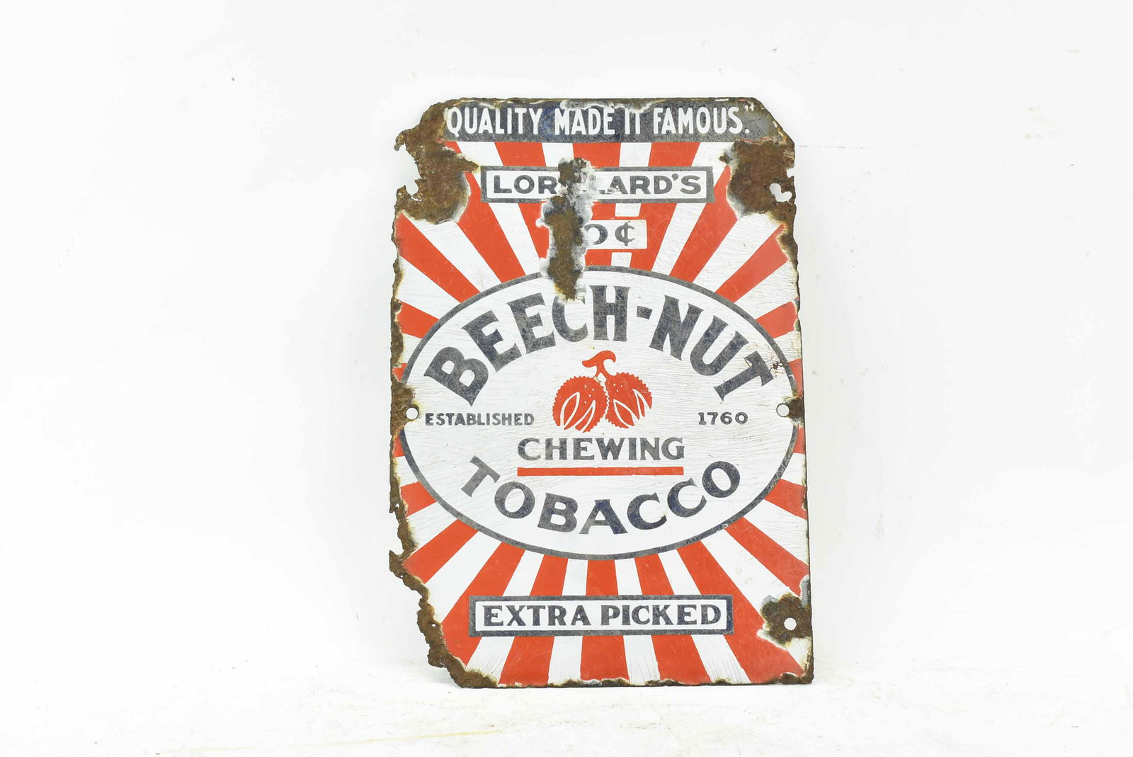 Vintage Beech Nut Chewing Tobacco  Sign (1 of 5)