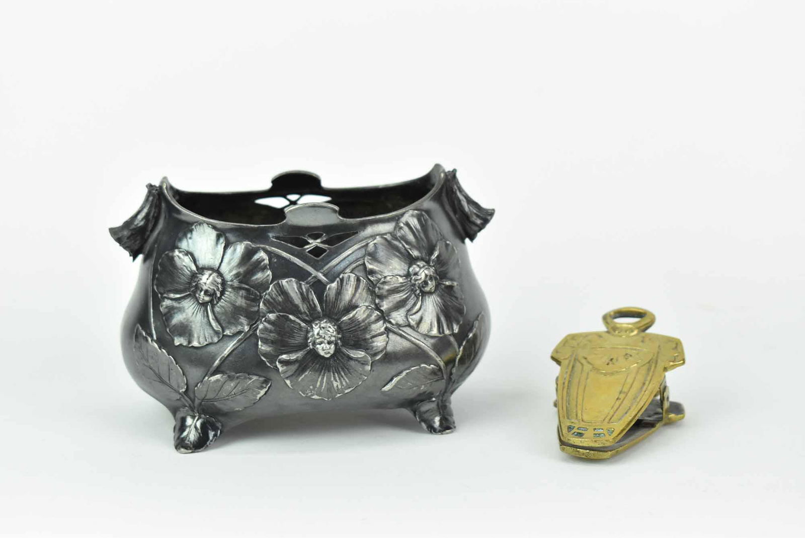 Arts & Crafts Brass Desk Letter Clip (1 of 5)