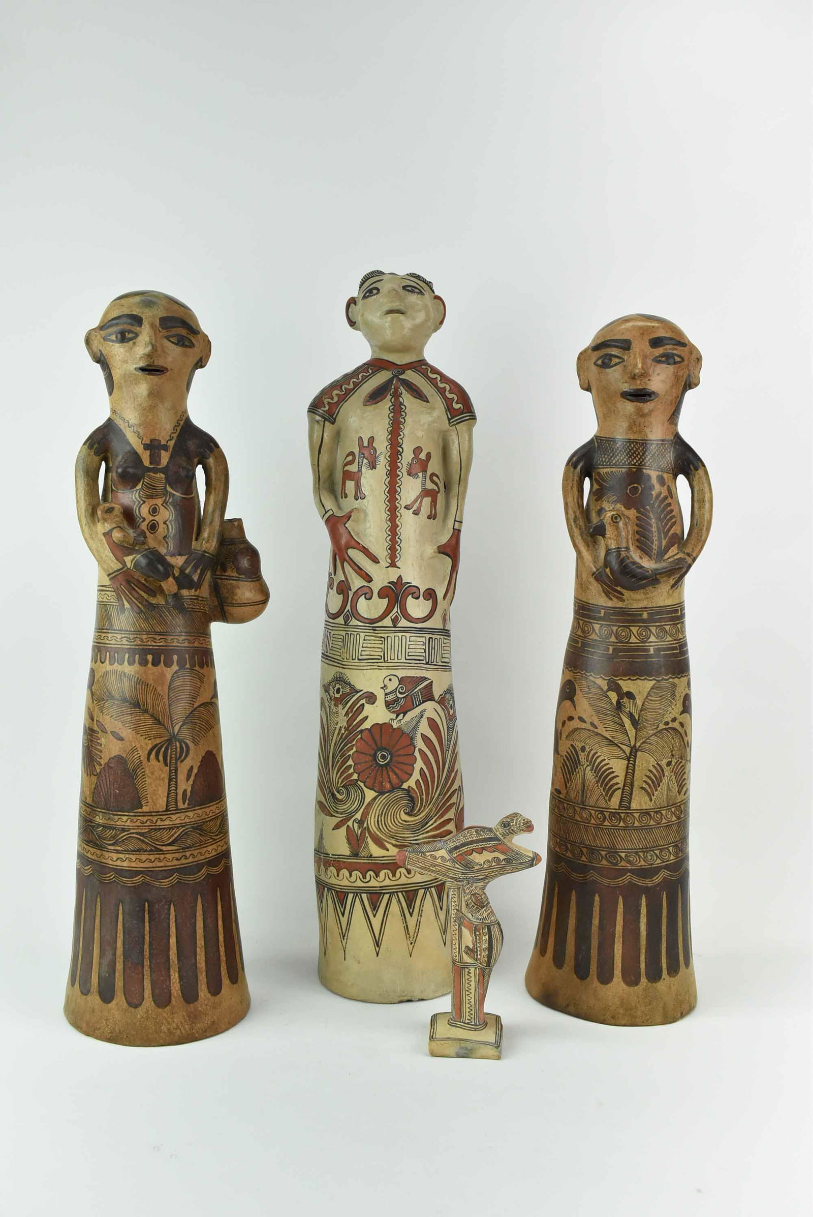 Mexican Folk Art Clay Statue Figure Guerrero (1 of 14)