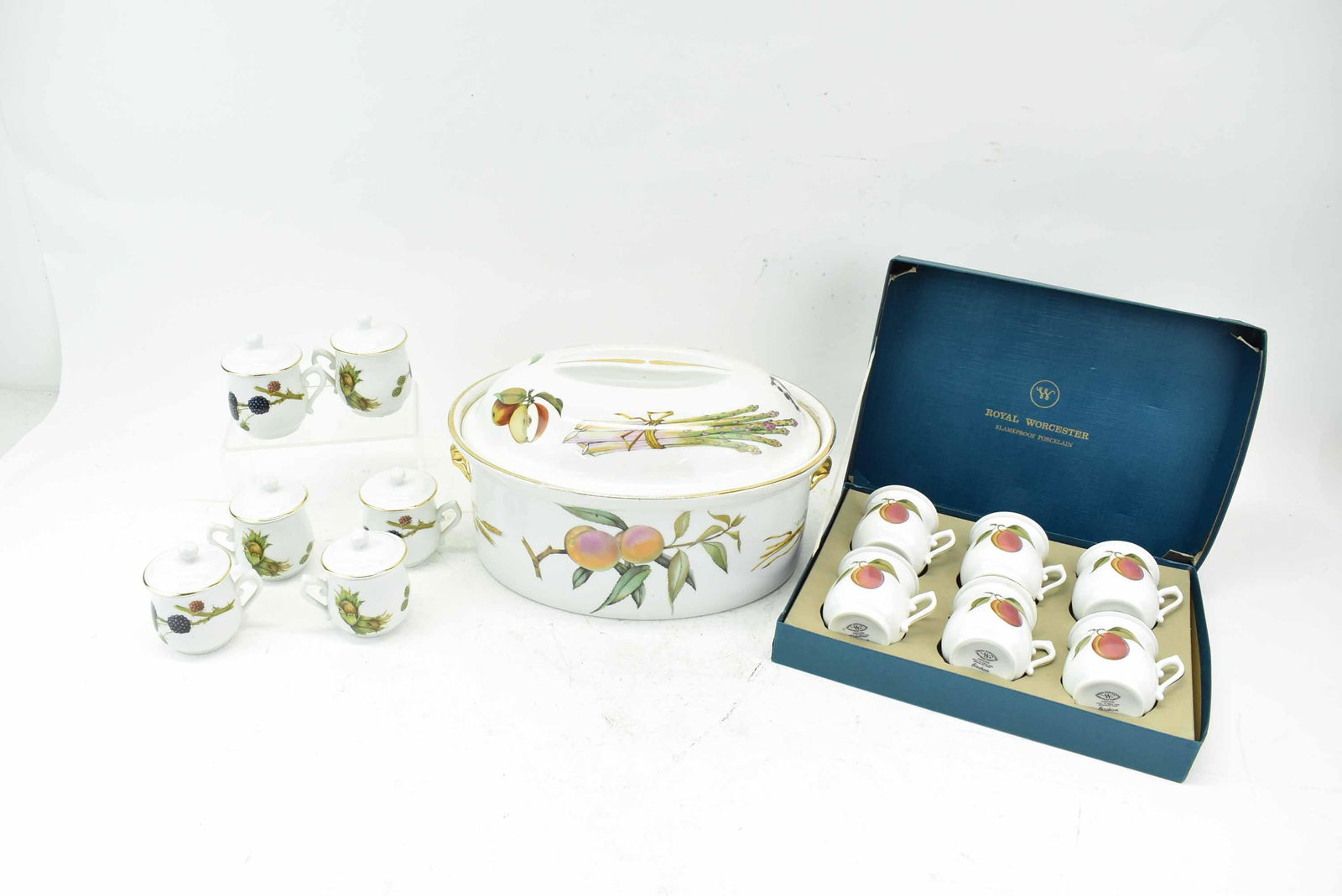 Royal Worcester Porcelain Pot de CrÃ¨me Sets (1 of 12)