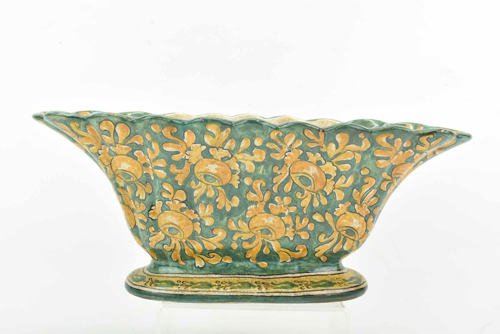 Biagioli Italian Hand-Painted Ceramic Planter (1 of 7)