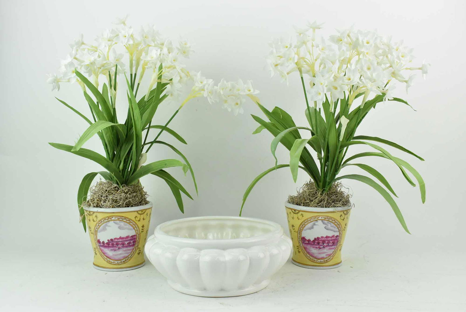 Pair of Porcelain Cache Pots (1 of 5)