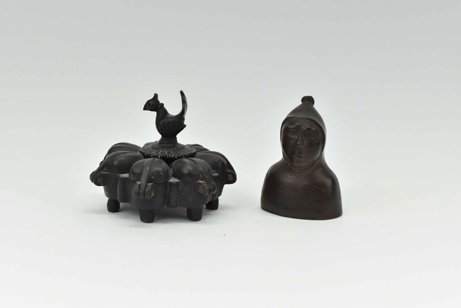 Antique Indian Bronze Spice Container (1 of 3)