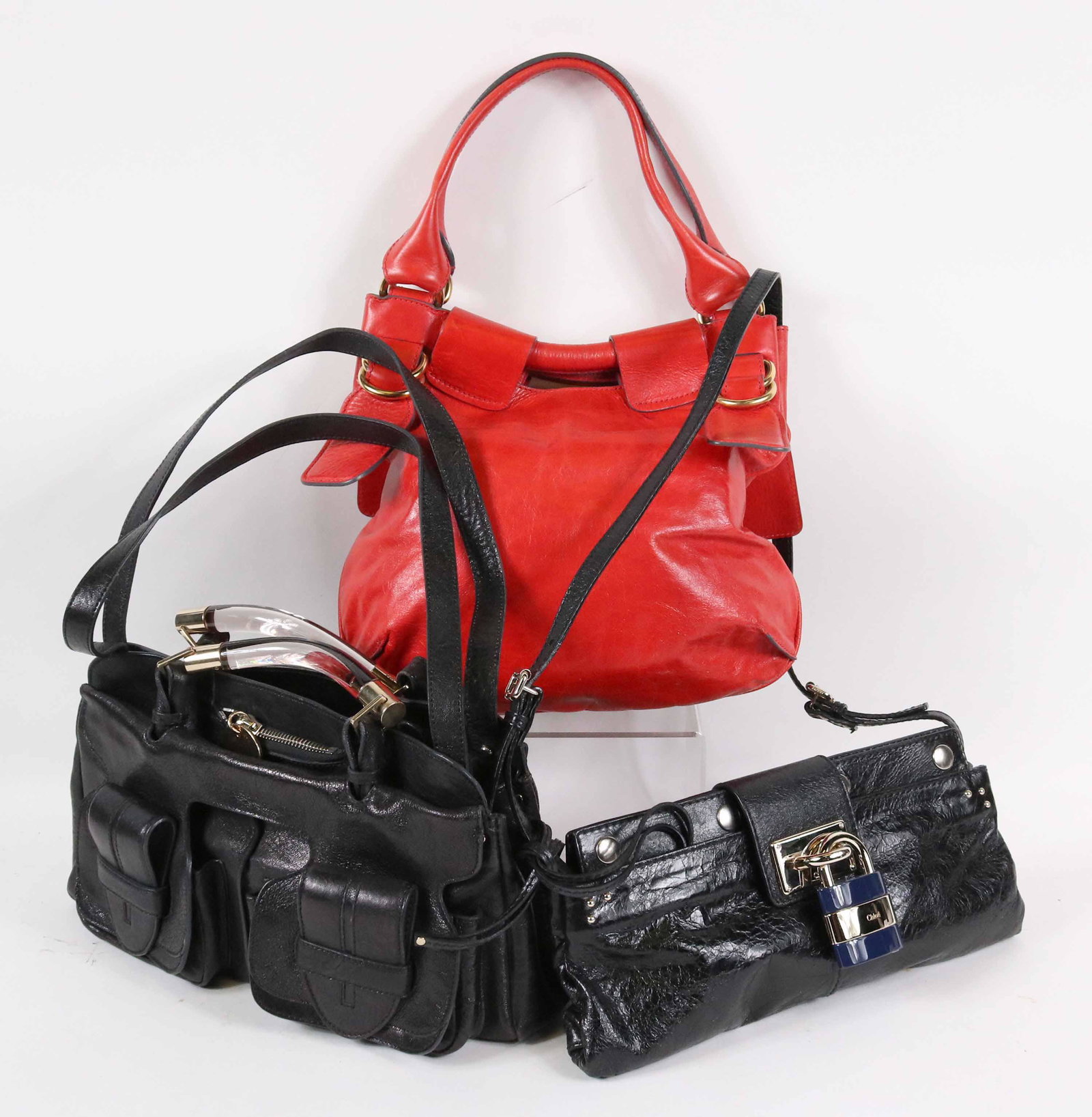 Three Chloe Leather Ladies Handbags (1 of 10)