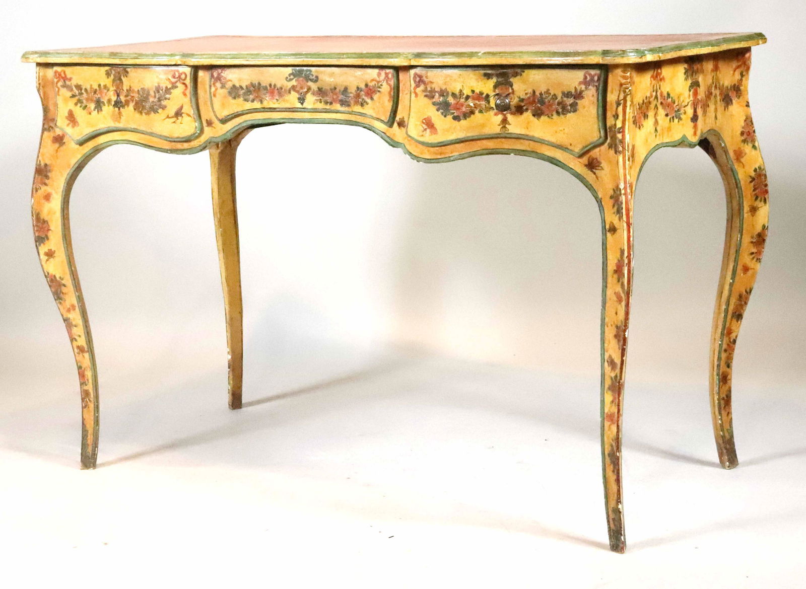 French Provincial Style Painted Writing Desk (1 of 10)
