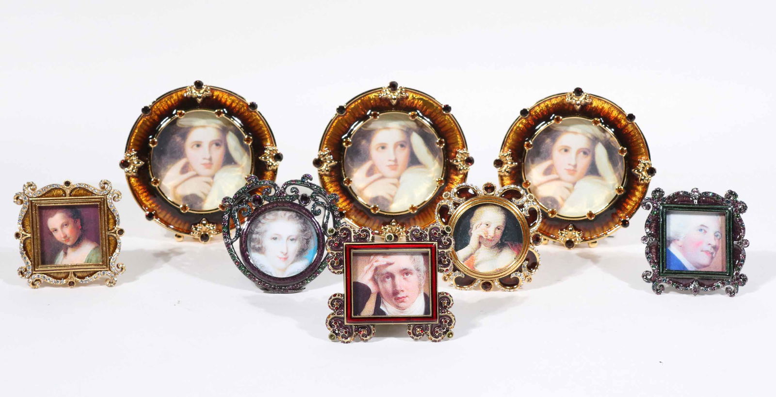 Eight Jay Strongwater Small Boxed Picture Frames (1 of 6)