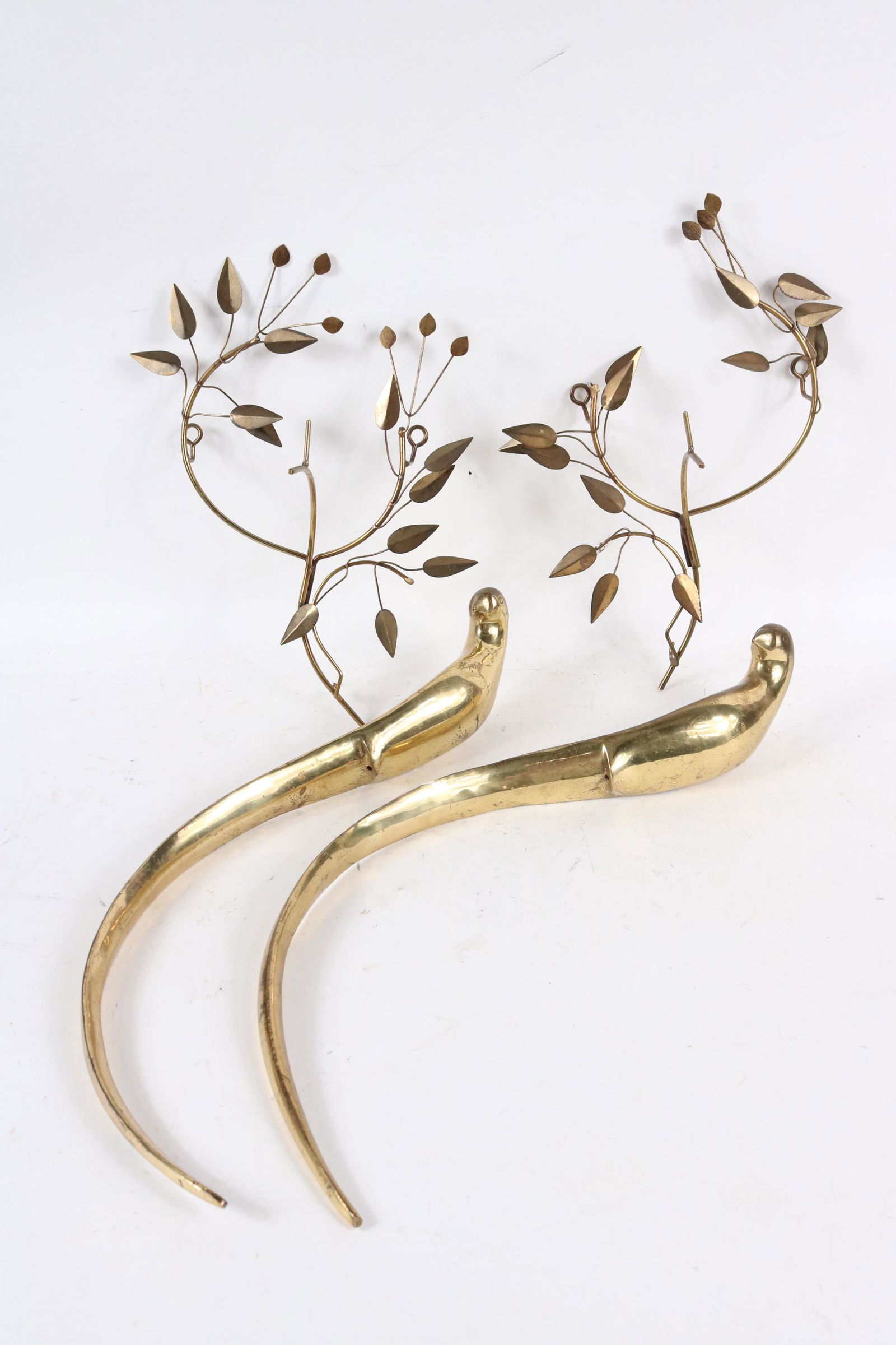 Pair of Modern Brass Bird-Form Sconces (1 of 3)
