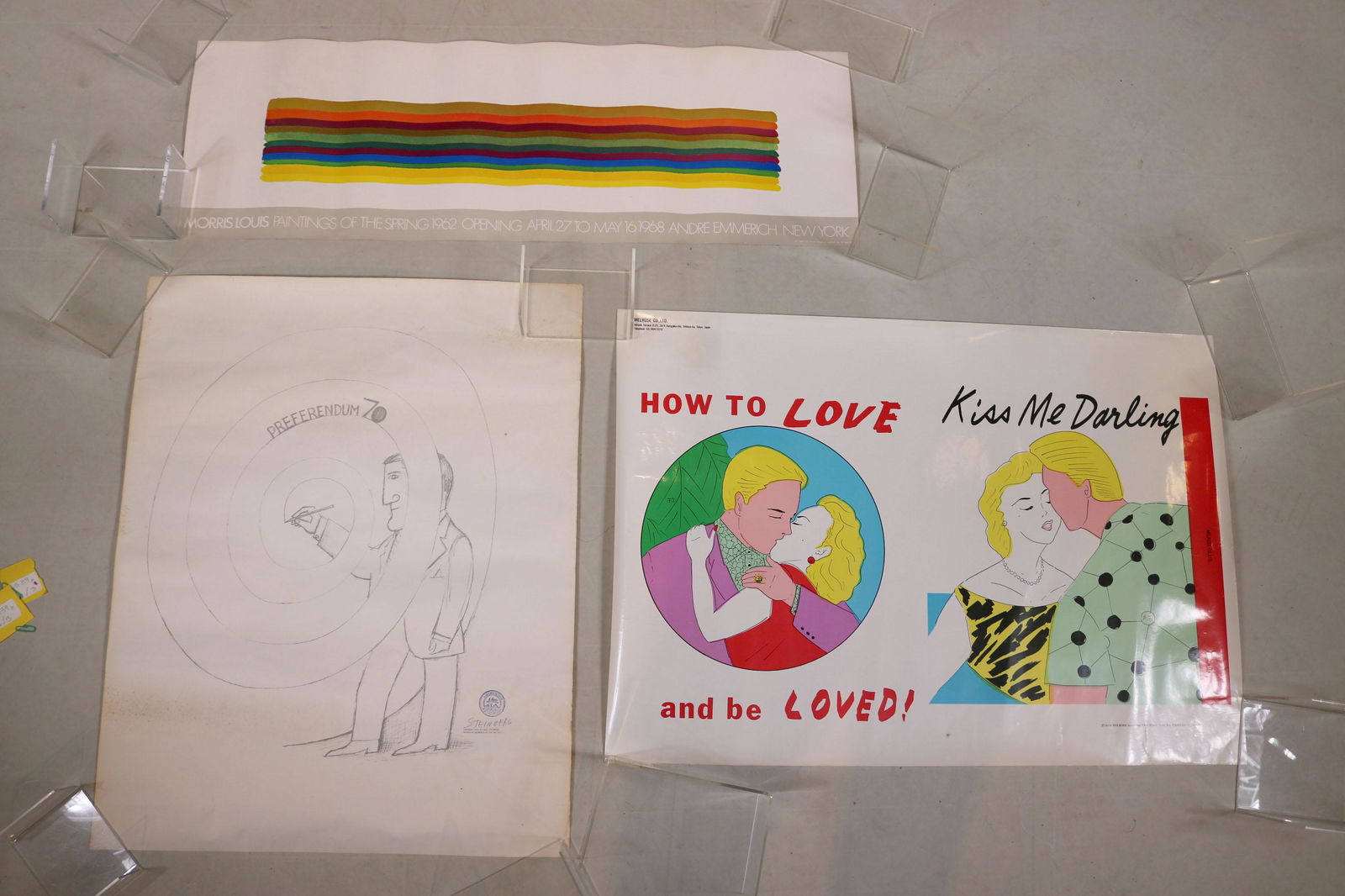 Three Unframed Art Posters (1 of 9)