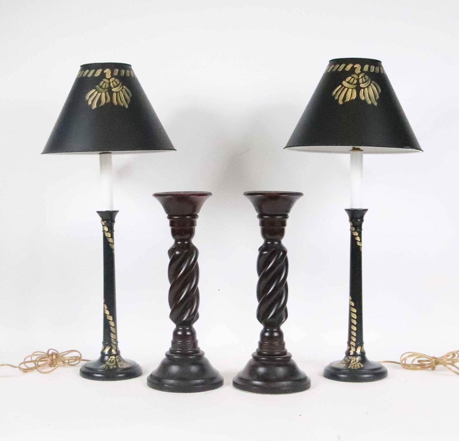 Two Kenneth Turner Barley Twist Pricket Sticks (1 of 8)