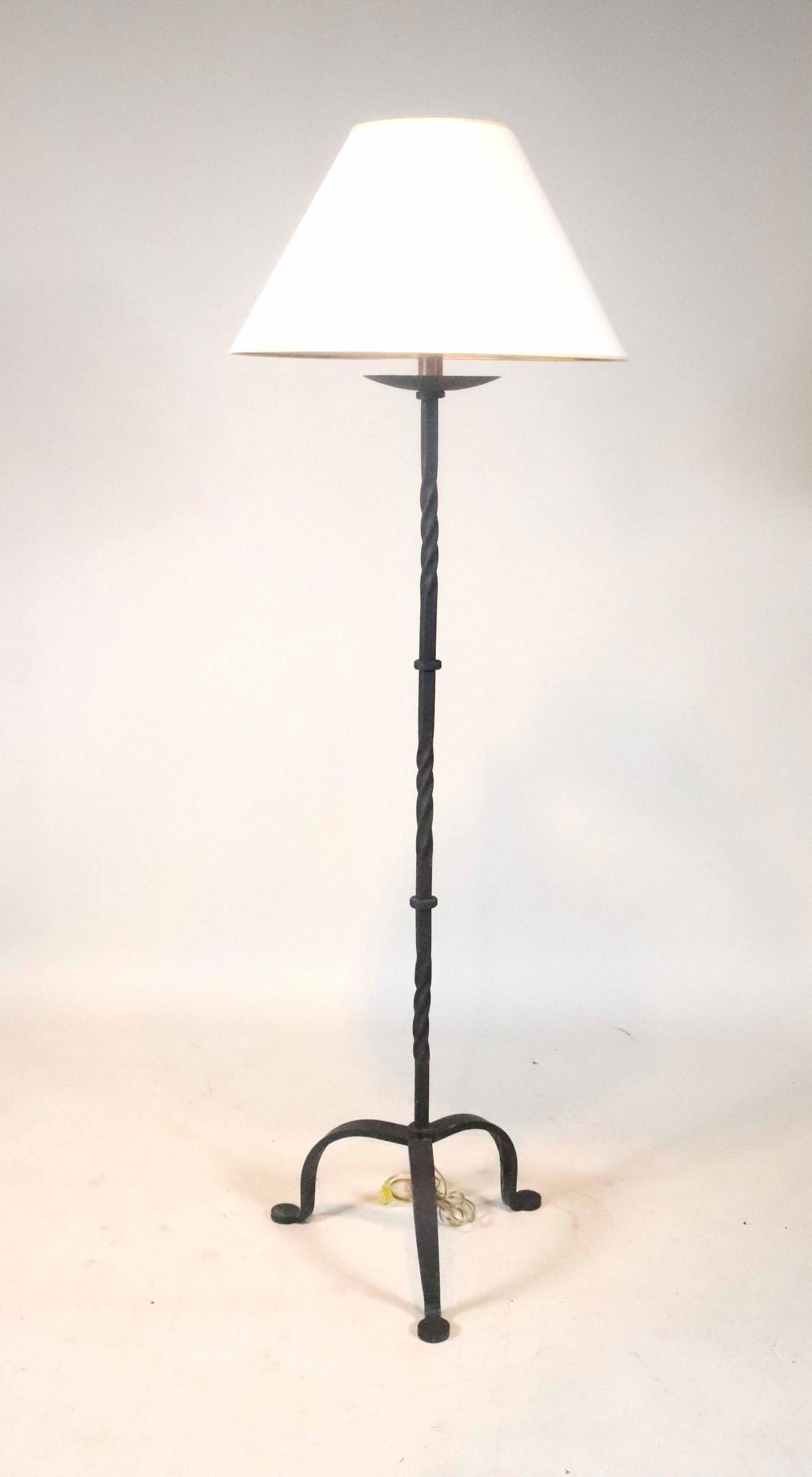 Wrought-Iron Tripod Base Floor Lamp (1 of 6)