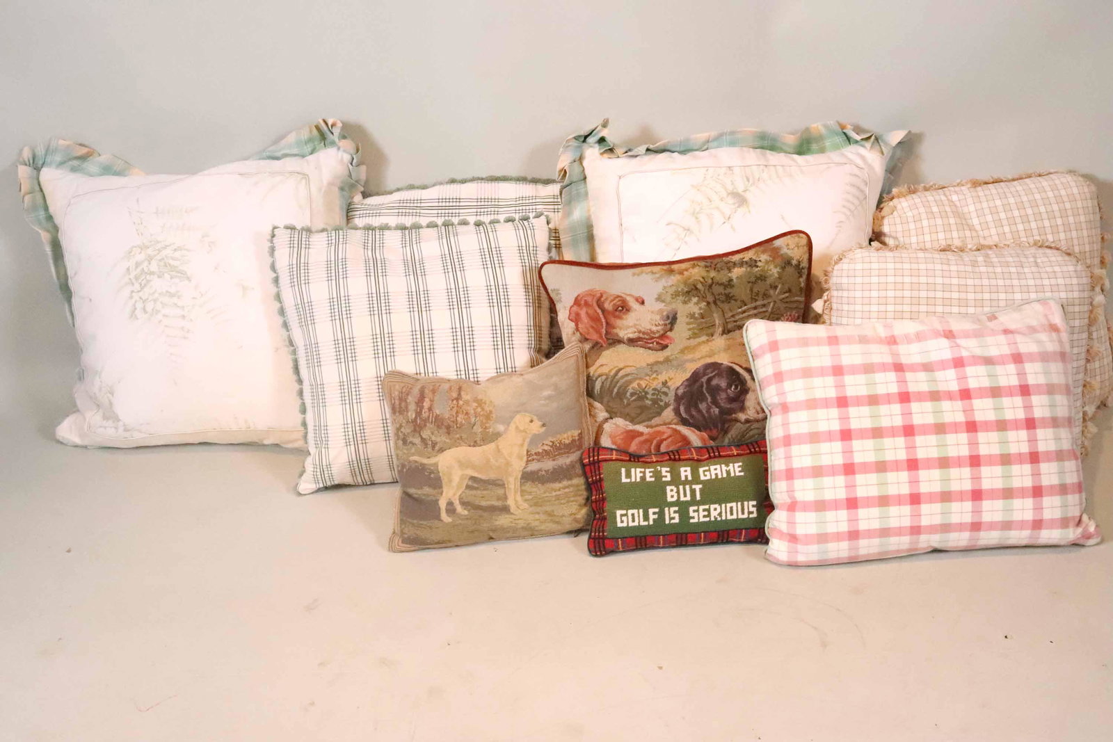 Ten Assorted Throw Pillows (1 of 9)
