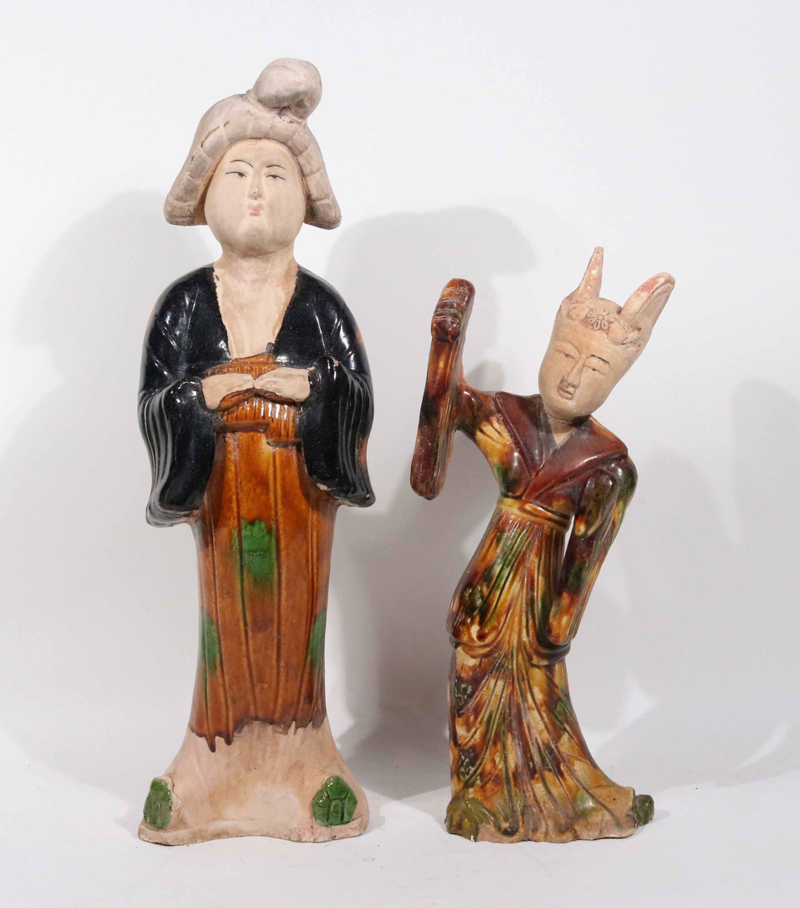 Two Chinese Glazed Terracotta Figures (1 of 9)