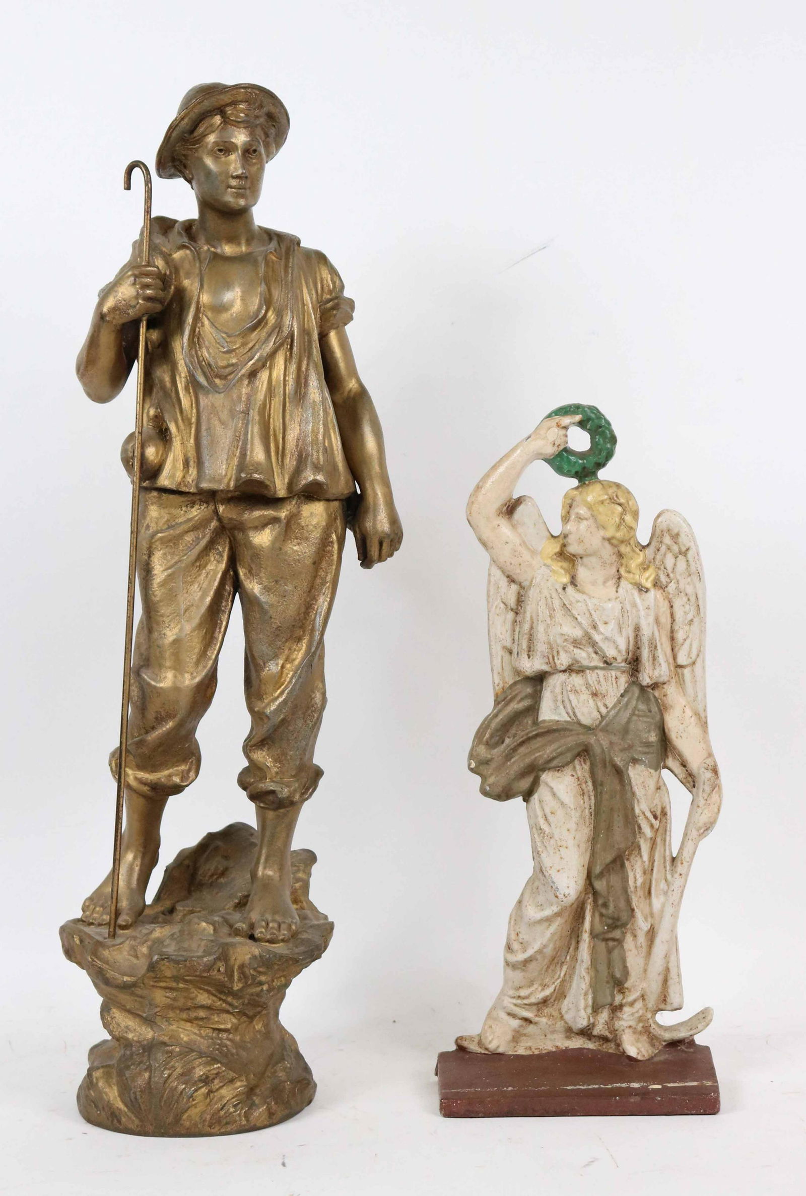 Painted Cast-Metal Angel-Form Doorstop (1 of 8)