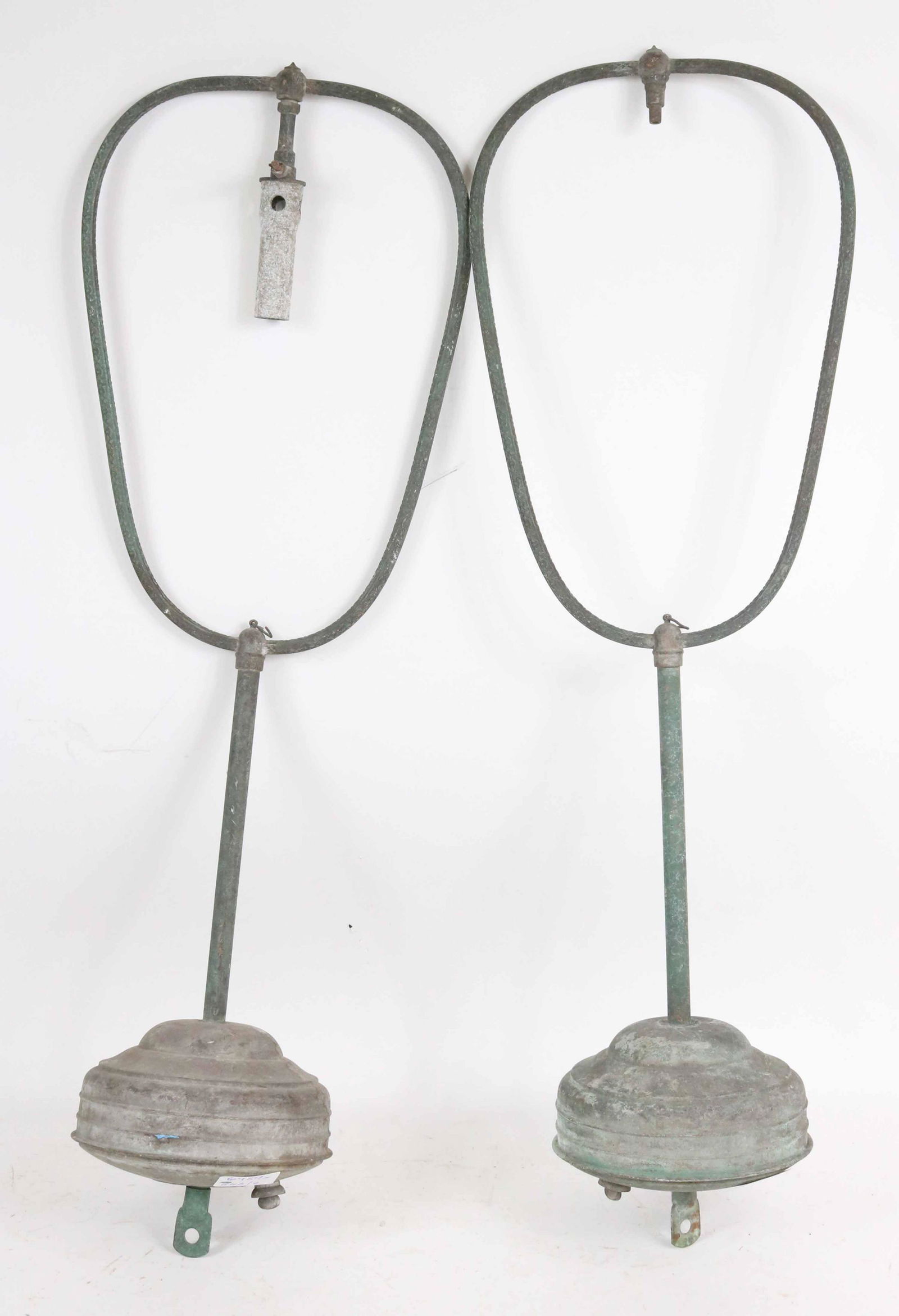 Pair of Metal Hanging Gas Lamps (1 of 4)
