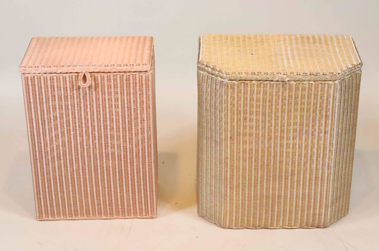 Two Painted Wicker Hampers (1 of 5)
