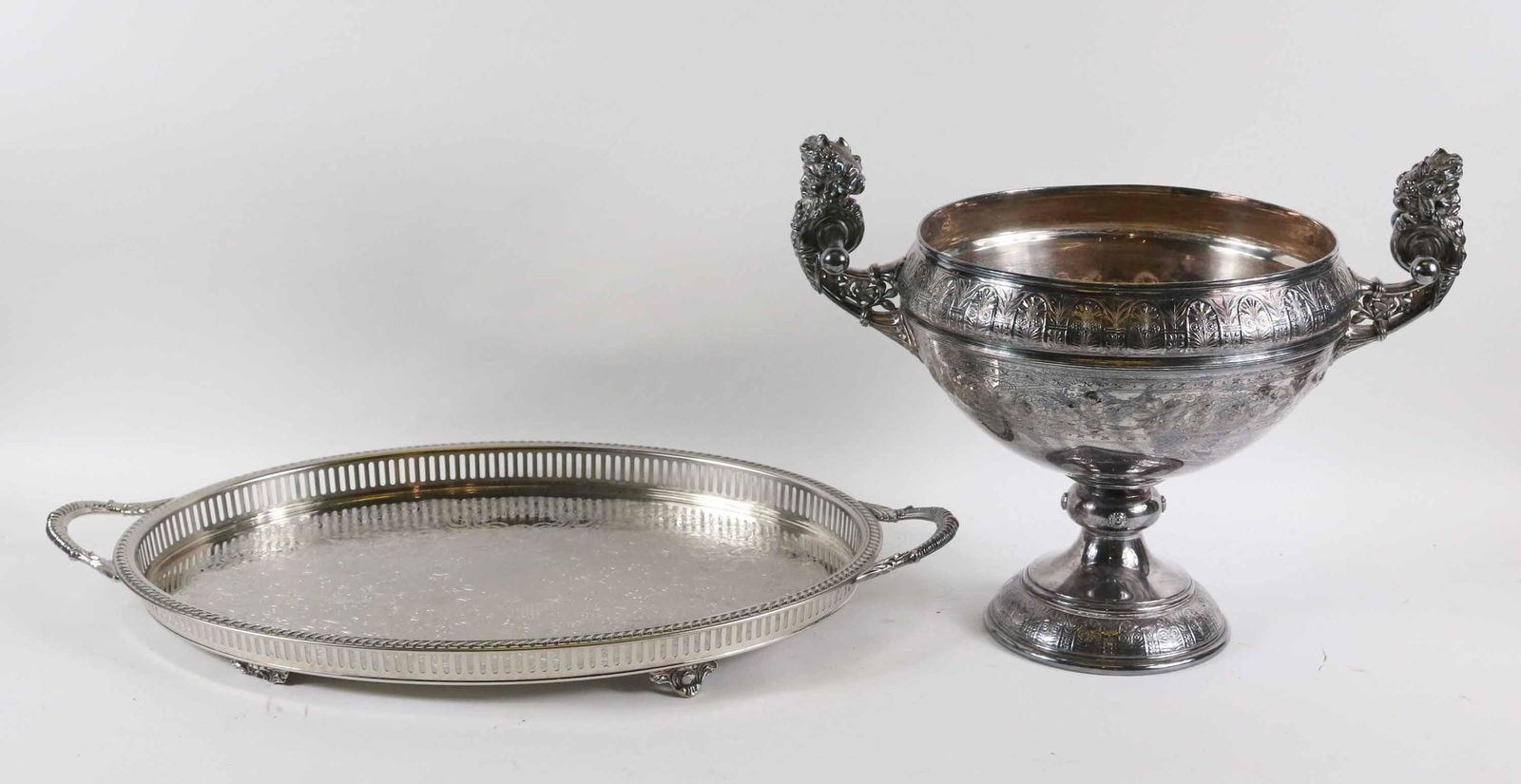 Simpson H.M & Co. Silver Plate Footed Center Bowl (1 of 10)