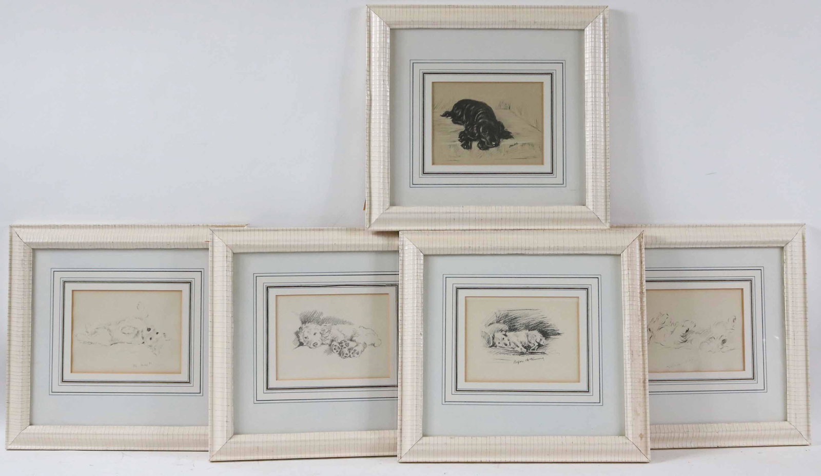 Five Lucy Dawson, Black & White Drawings of Dogs (1 of 6)