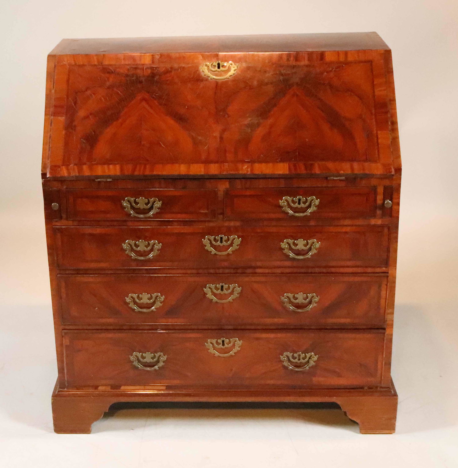 Georgian Style Mahogany Slant Front Desk (1 of 9)
