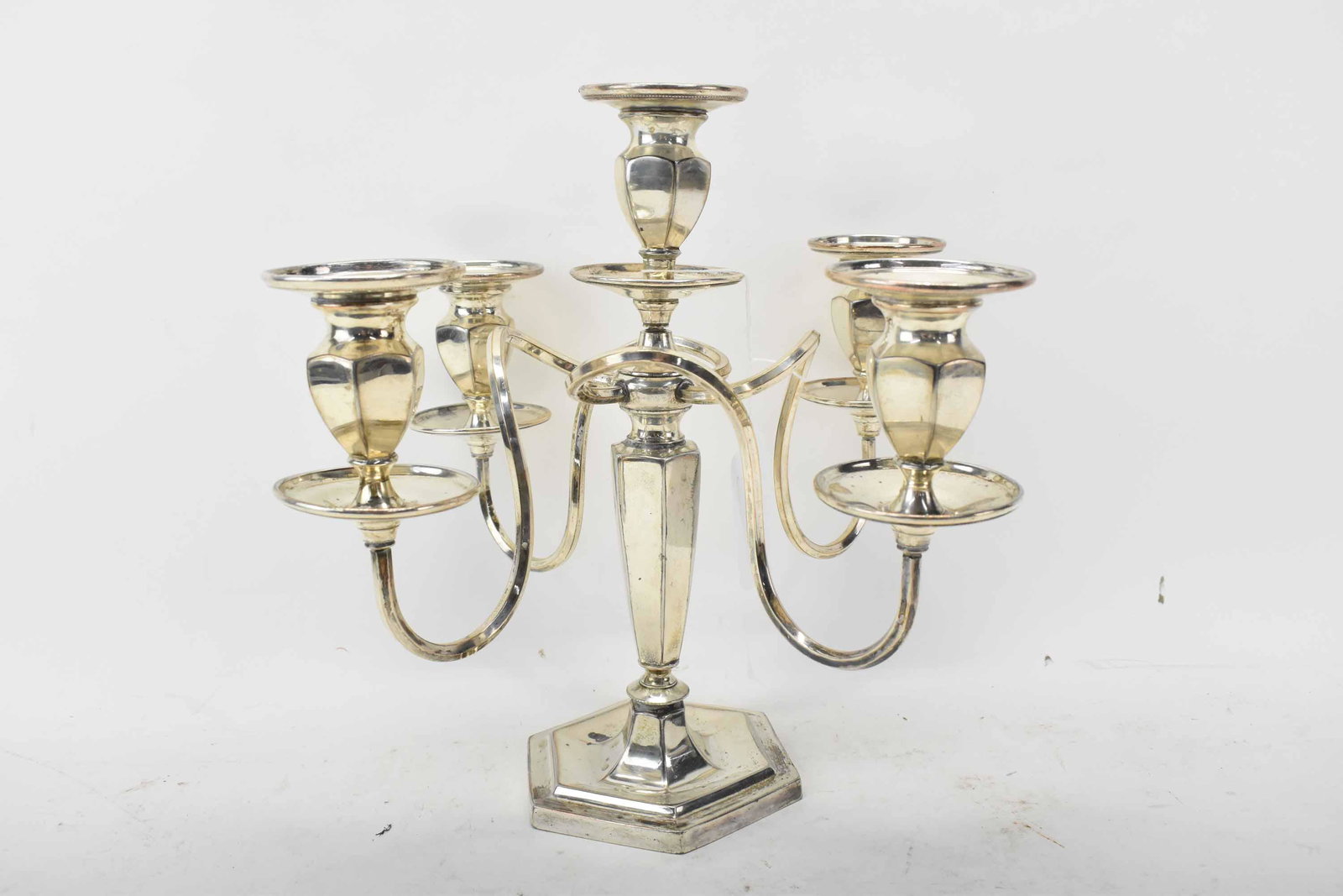 Forbes Silver Co Silverplate 4-Arm Candelabra (1 of 5)