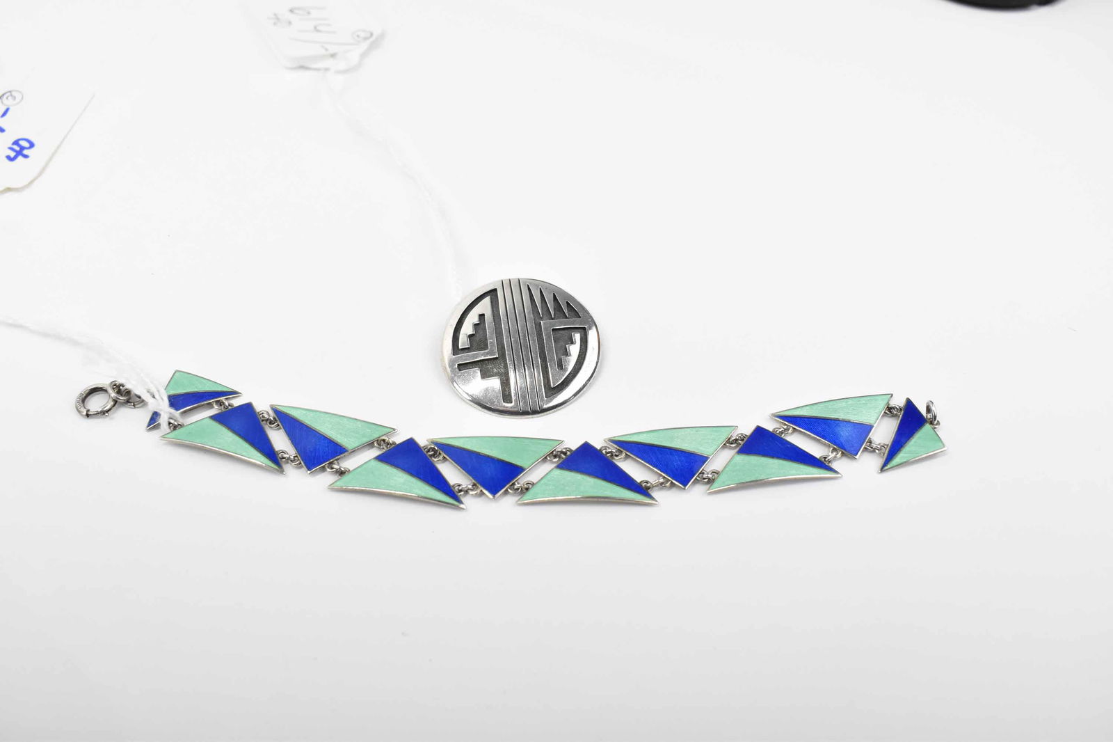 Sterling and Enameled Bracelet (1 of 6)