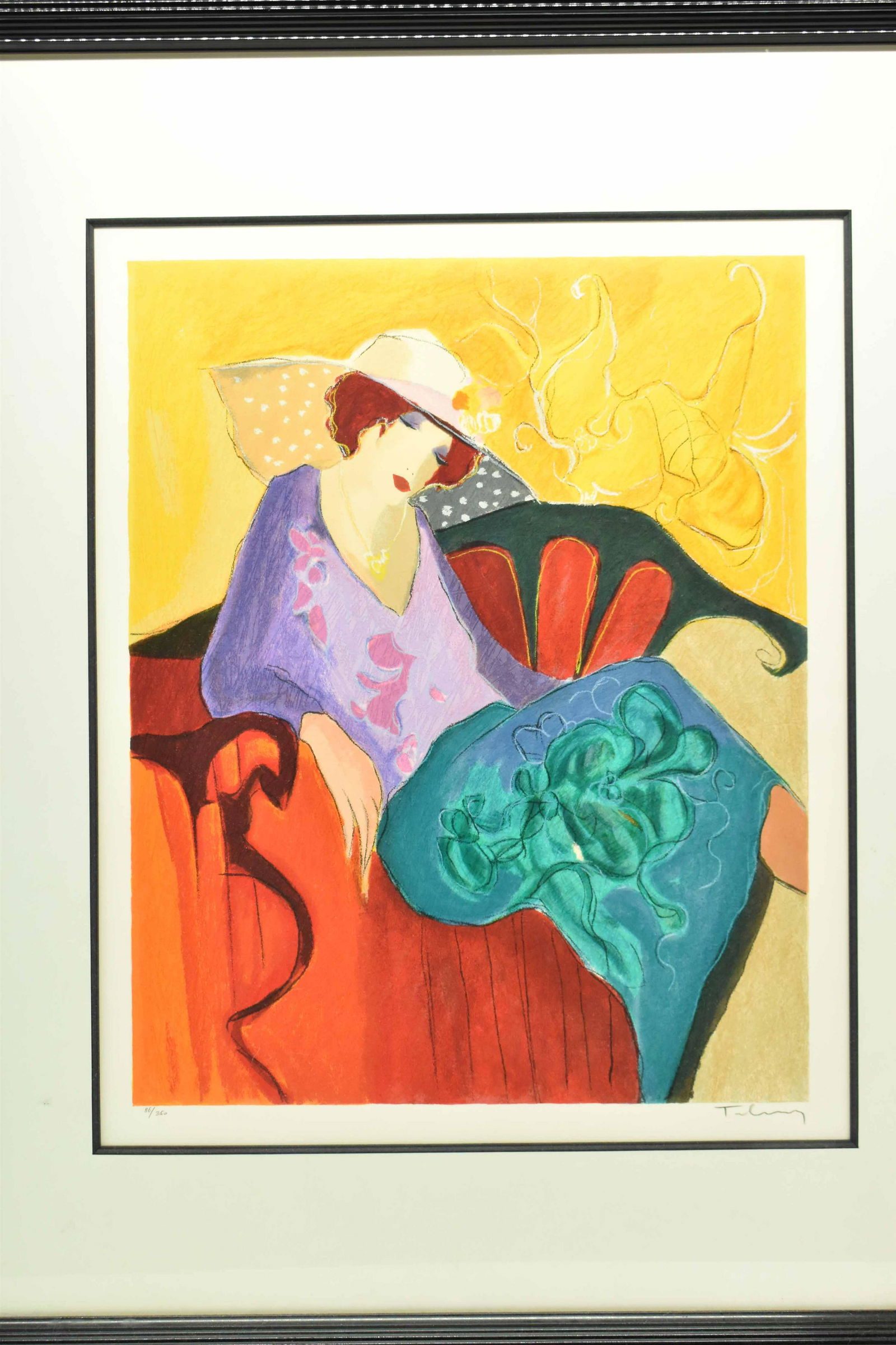 Itzachak Tarkay Signed Limited Edition Lithograph (1 of 6)