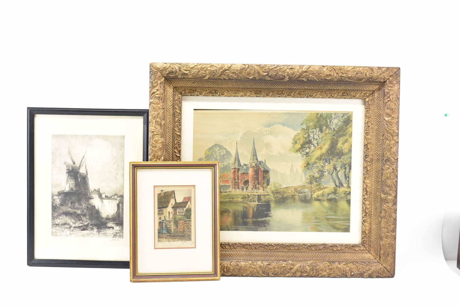 Louis Burleigh Bruhl Print in Antique Gilt Frame (1 of 11)