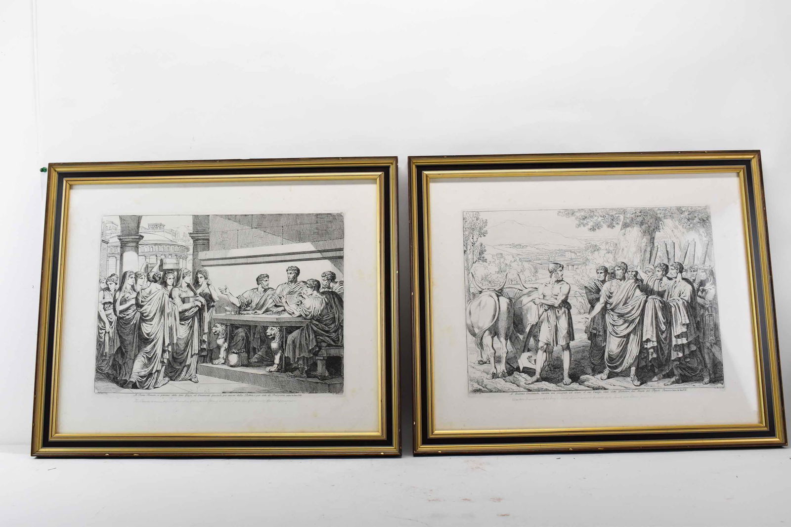 Two Pinelli Engravings of Roman Historical Scenes (1 of 12)