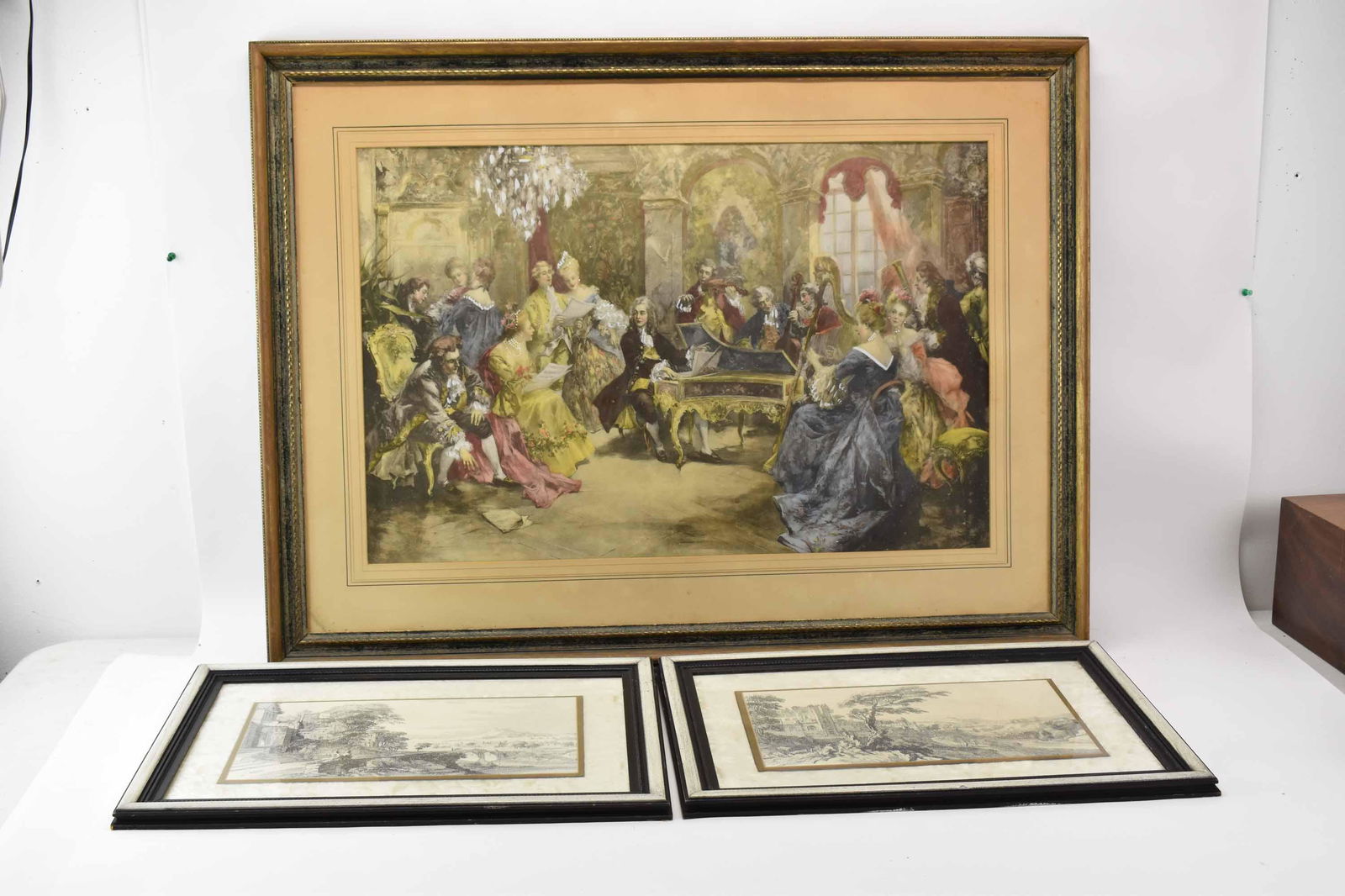 V. De Paredes Hand Print of Louis XVI Music Room (1 of 7)