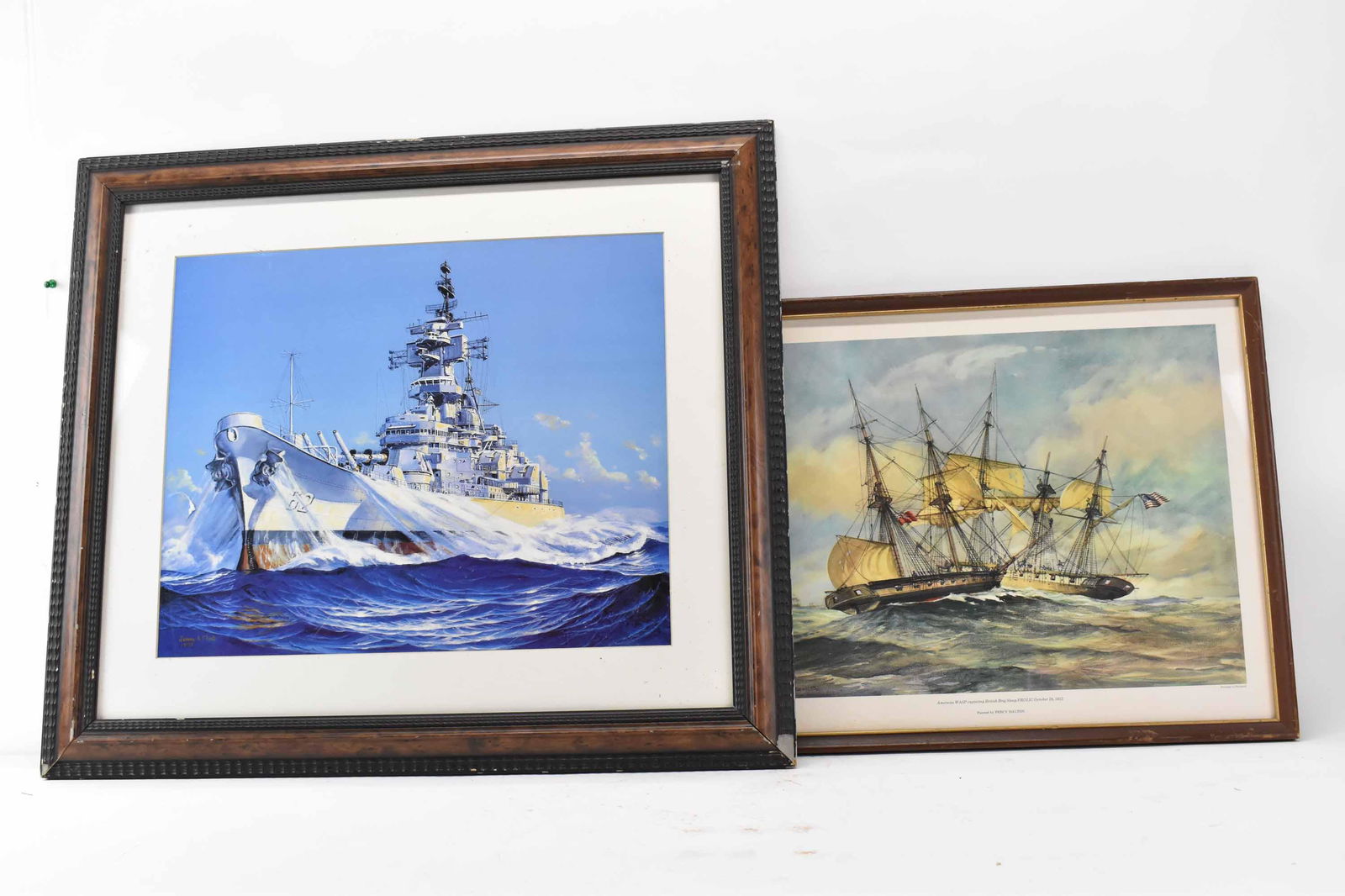 Two Battleship Scene Prints (1 of 7)