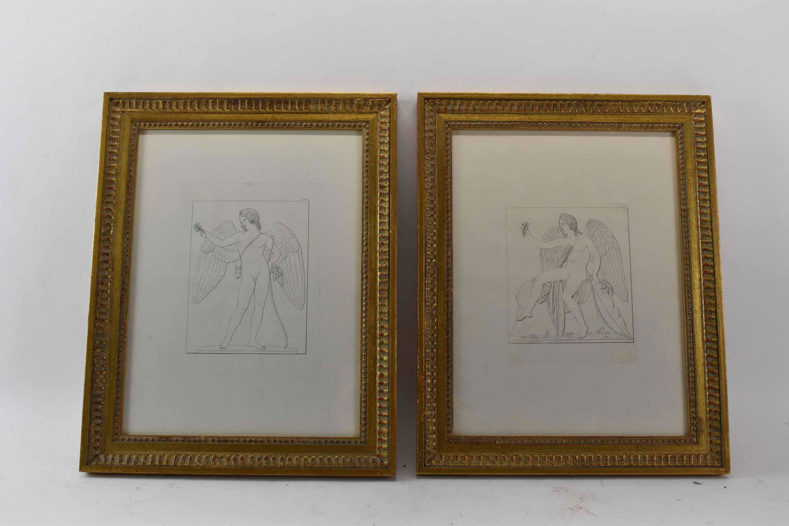 Two Book Plate Engravings of Cupid (1 of 8)