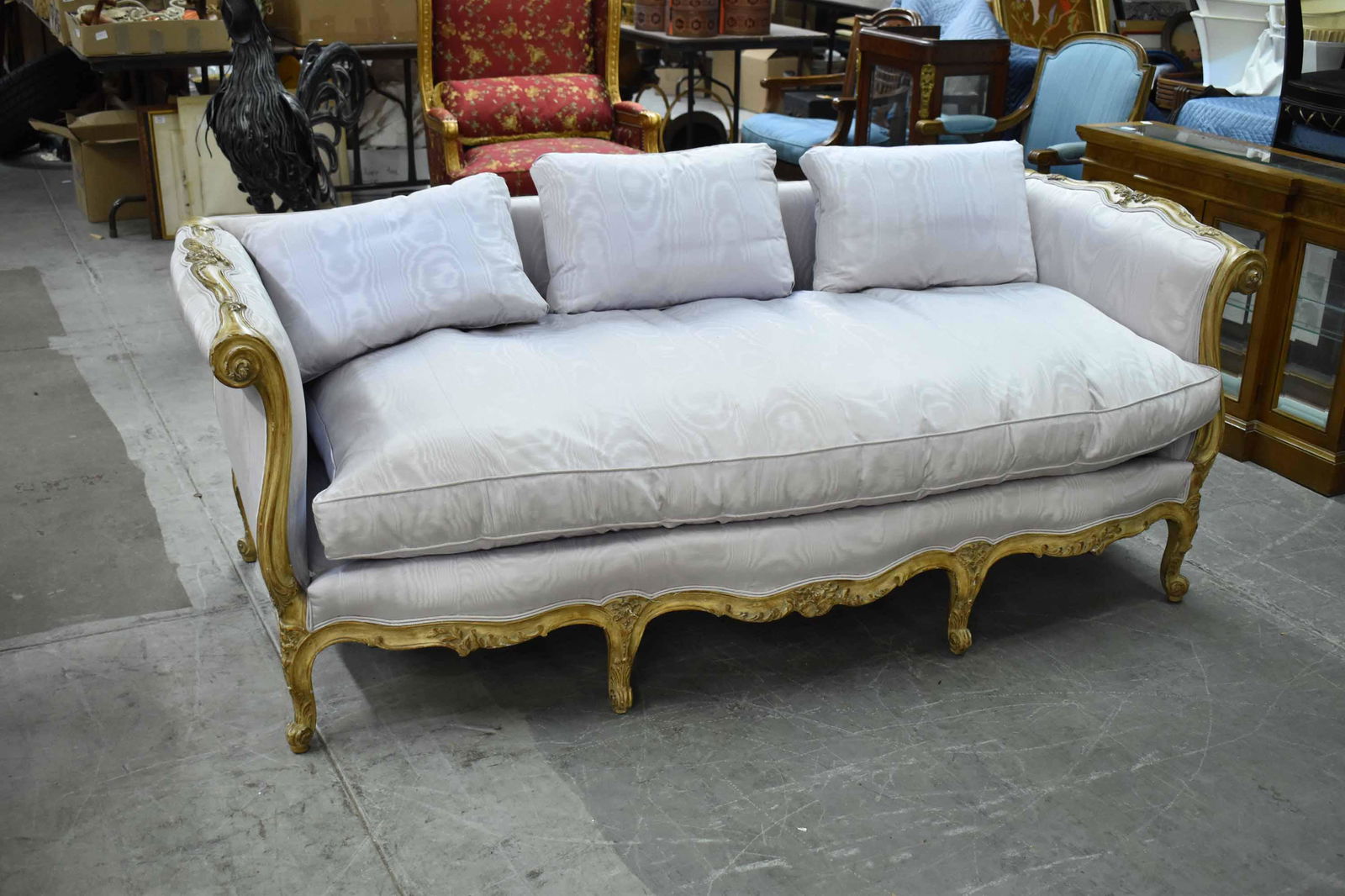 Louis XV Style Upholstered Sofa (1 of 7)
