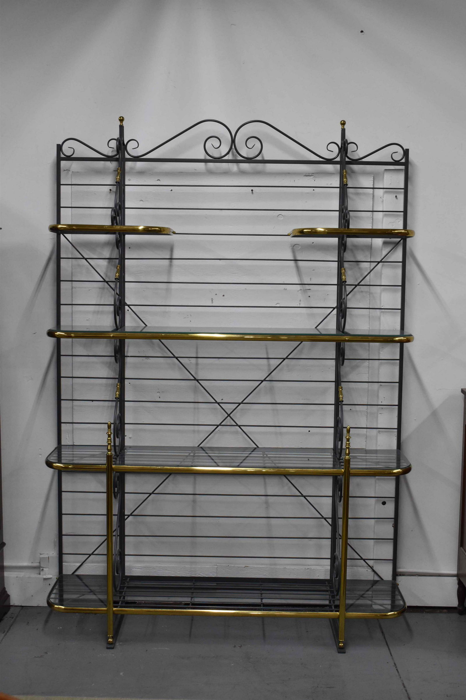 Iron and Brass Baker's Rack (1 of 4)