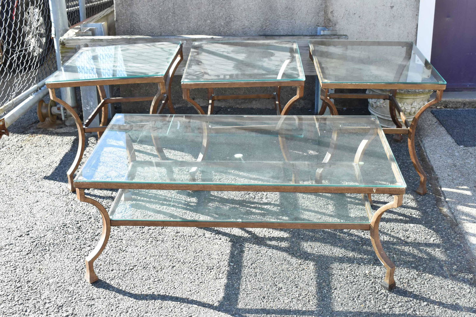 Modern Glass Top Coffee Table (1 of 5)