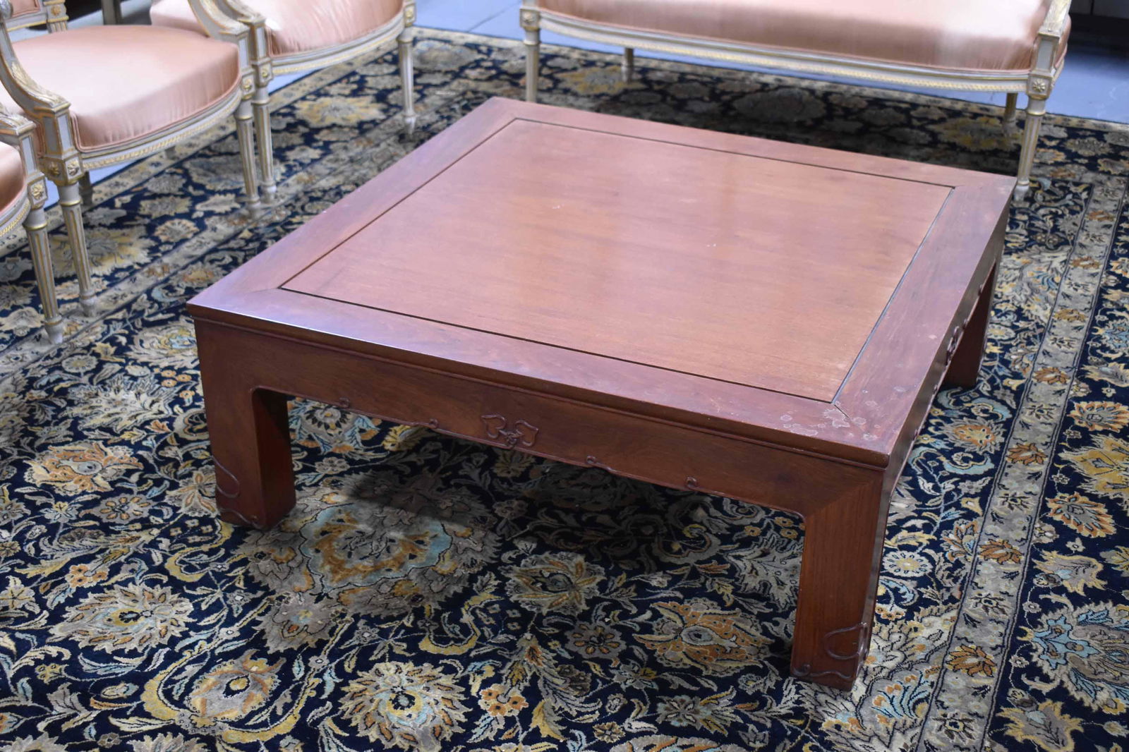 Chinese Chippendale Style Hardwood Low Table (1 of 7)