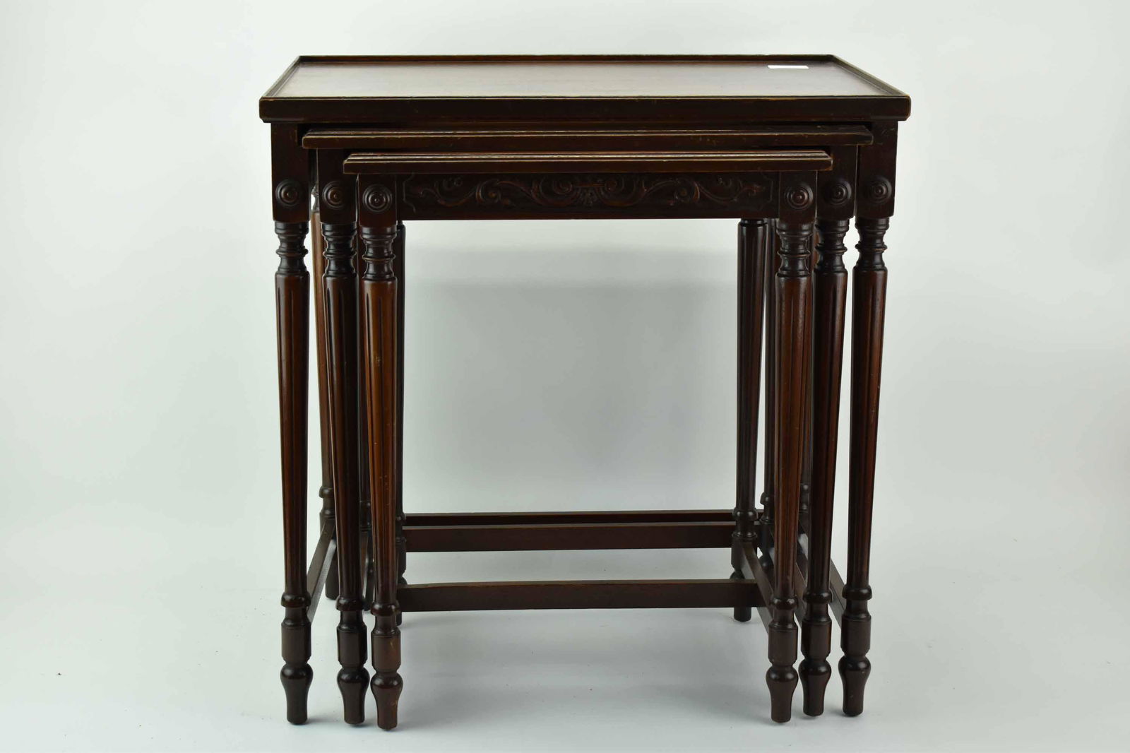 Vintage Set of Mahogany Nesting Tables (1 of 5)