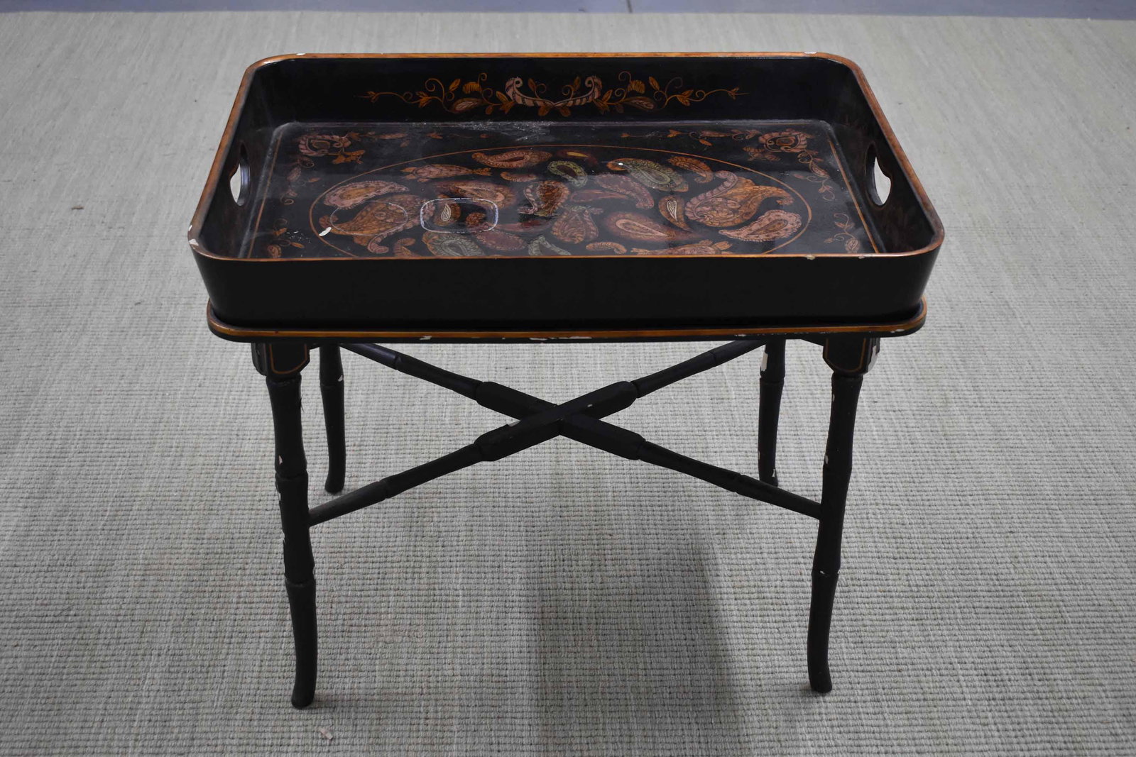 Black Lacquer Tray Table (1 of 10)