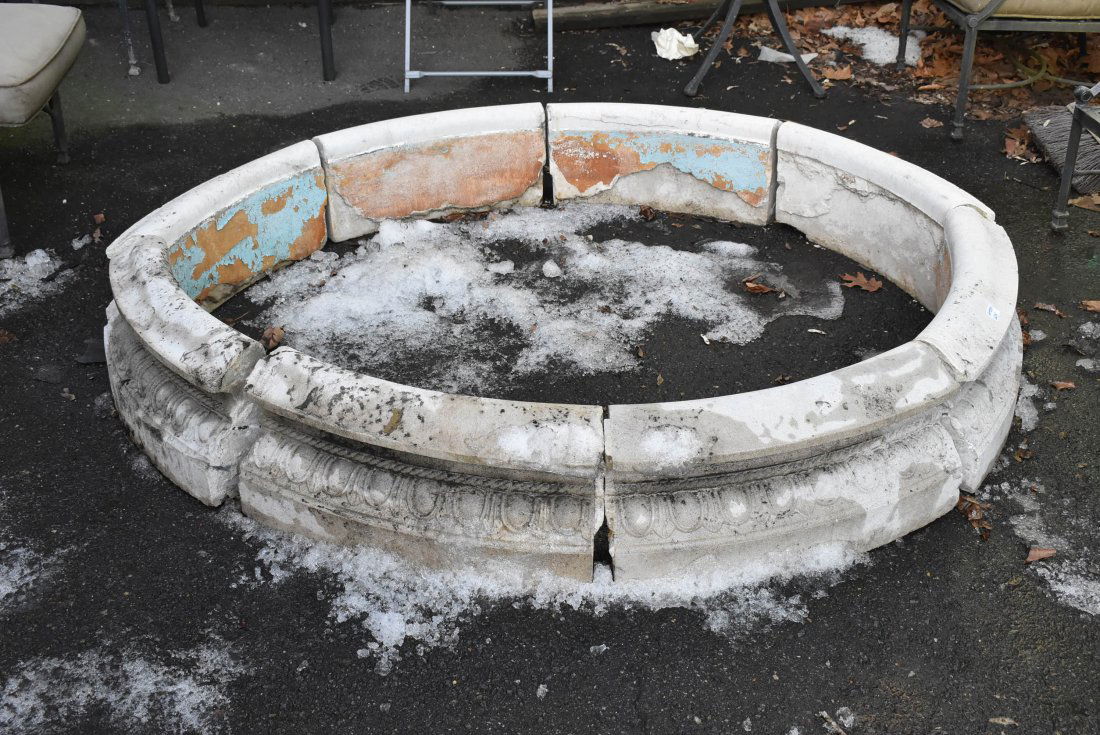 8 Piece Concrete Fountain Surround (1 of 3)