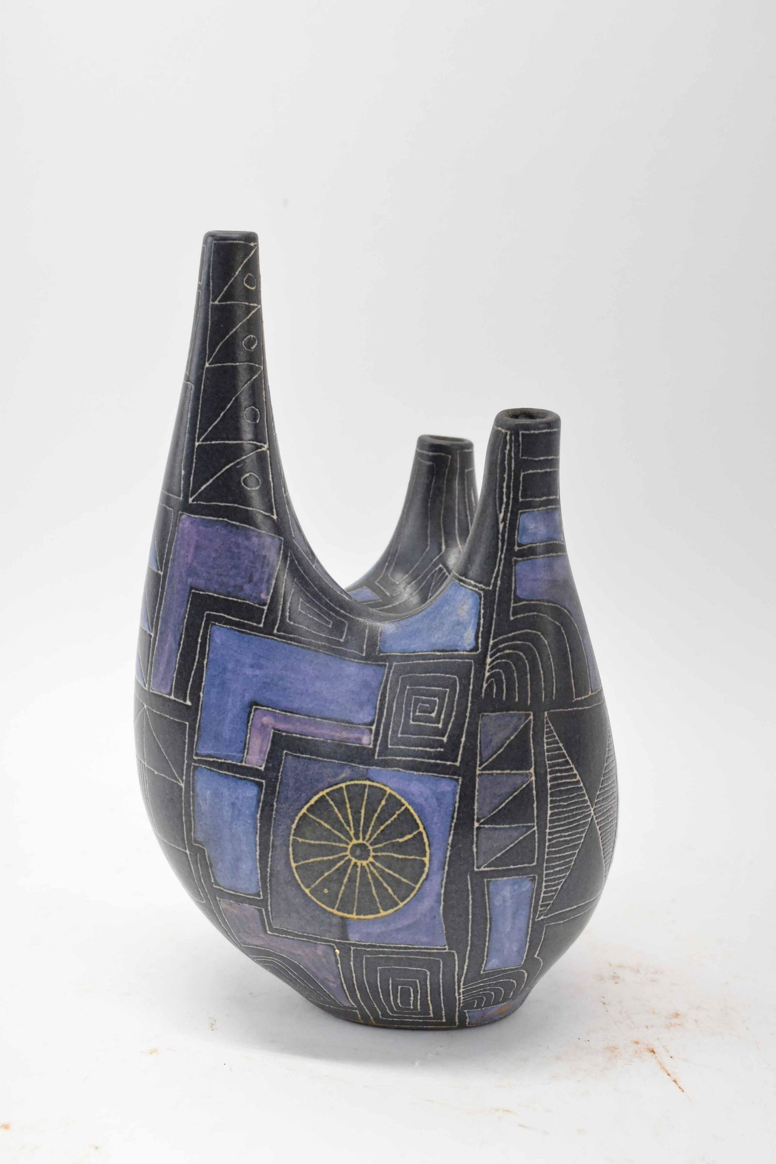 Abstract Pottery Bud Vase (1 of 5)